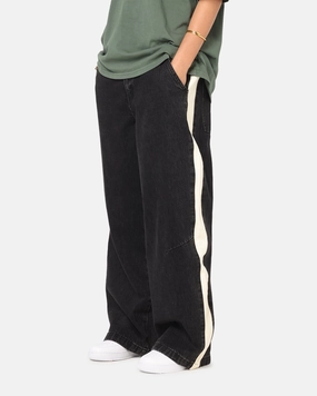Saint Morta Amplus Sidewinder Jeans Black/Off White Basic Outfit Flexible Waistband Construction