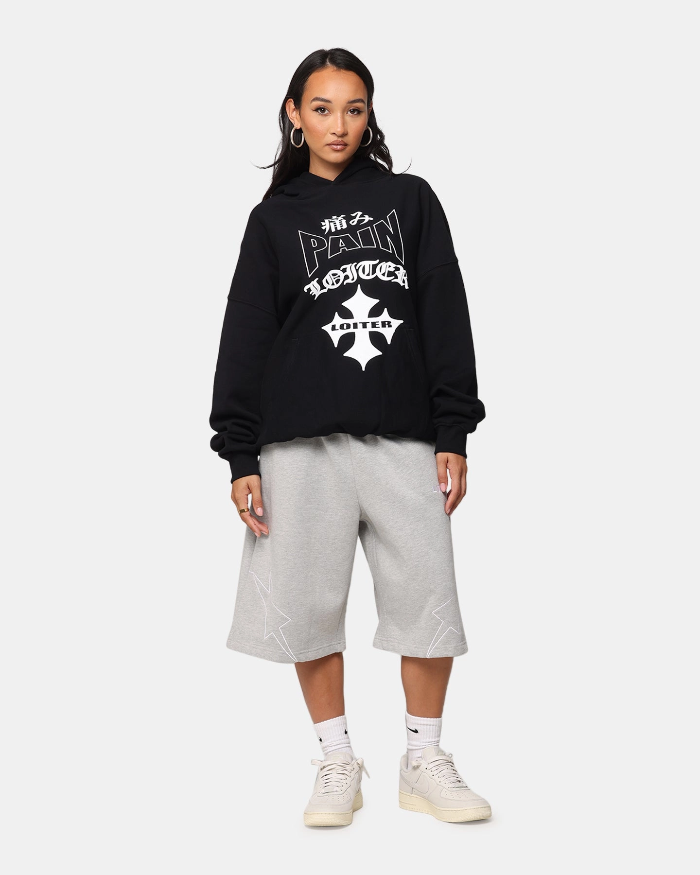 WrinkleResistant Layering Compatible Loiter Ultimate Pain Hoodie Black