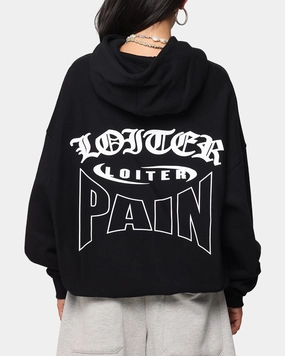 Loiter Ultimate Pain Hoodie Black Four Way Stretch Black