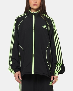 Adidas Teamgeist Adicolor Track Jacket Black/Green Articulated Sleeves