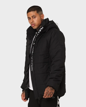 Nautica Antigua Padded Jacket Black Visualize Anti Slip Shoulder Pads