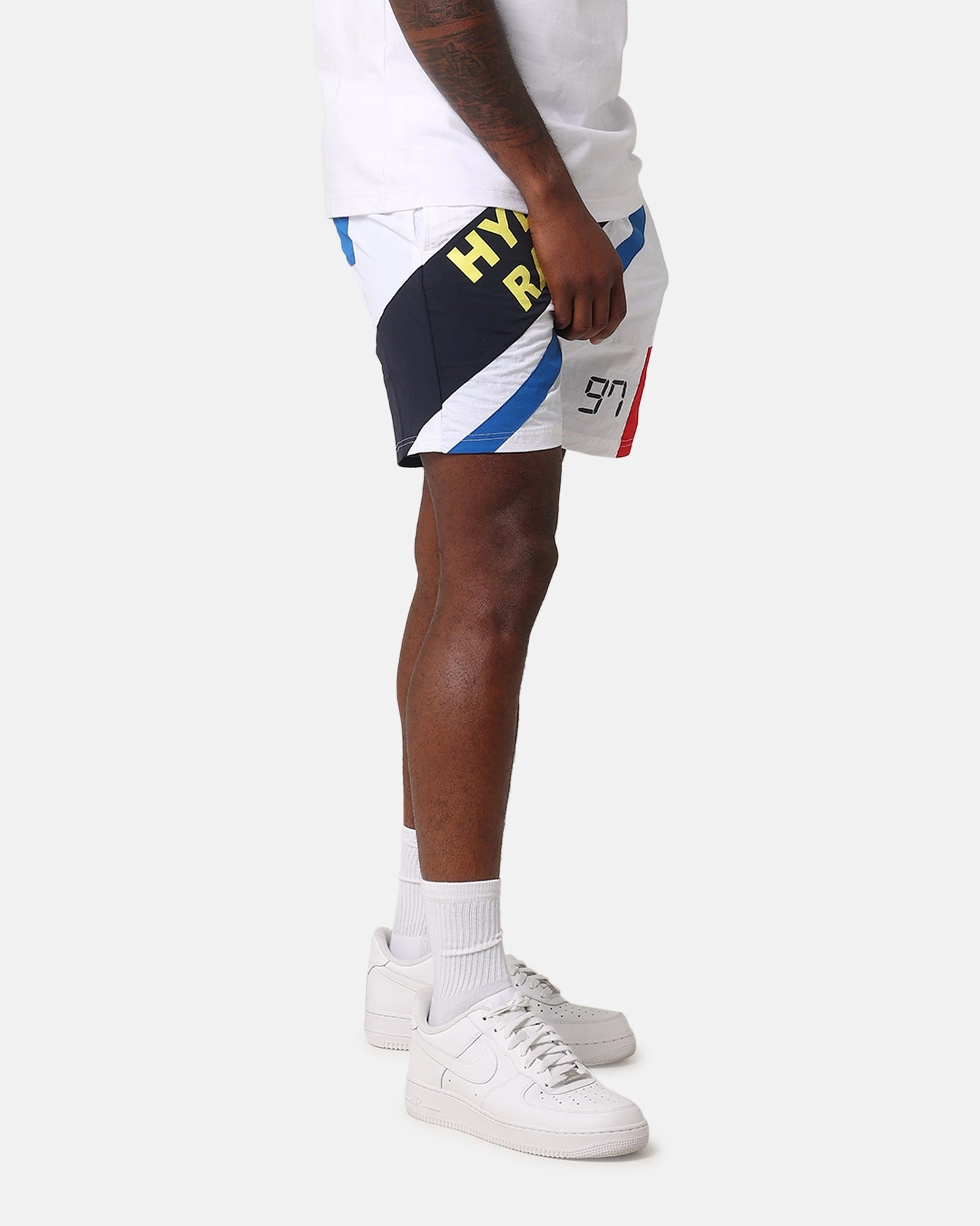 Sleek Cut outdoor concert style Nautica Arenac Swim Shorts White