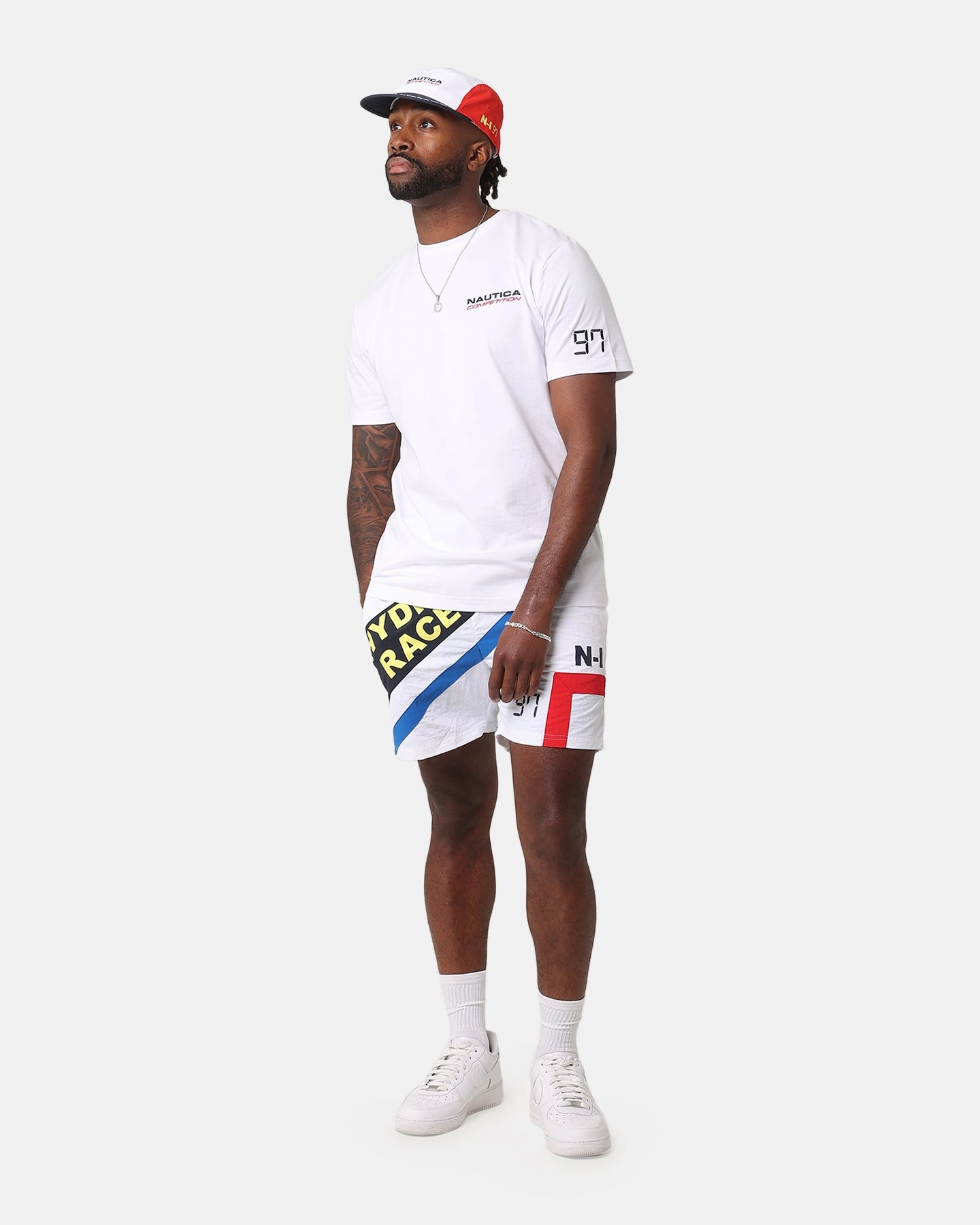 Nautica Arenac Swim Shorts White Casual Fit