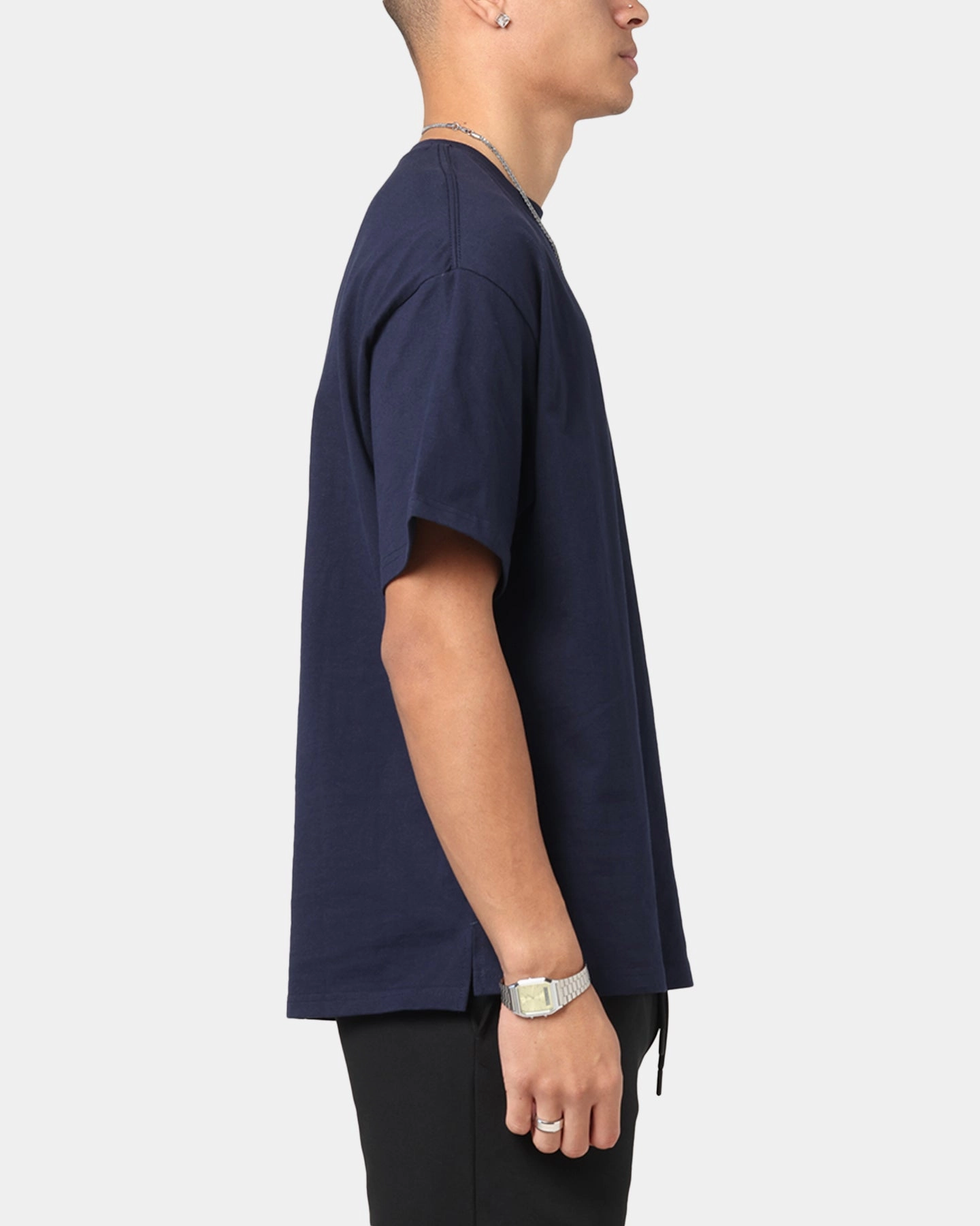Nautica Basic Logo T-Shirt Navy soft fit Cozy Feel