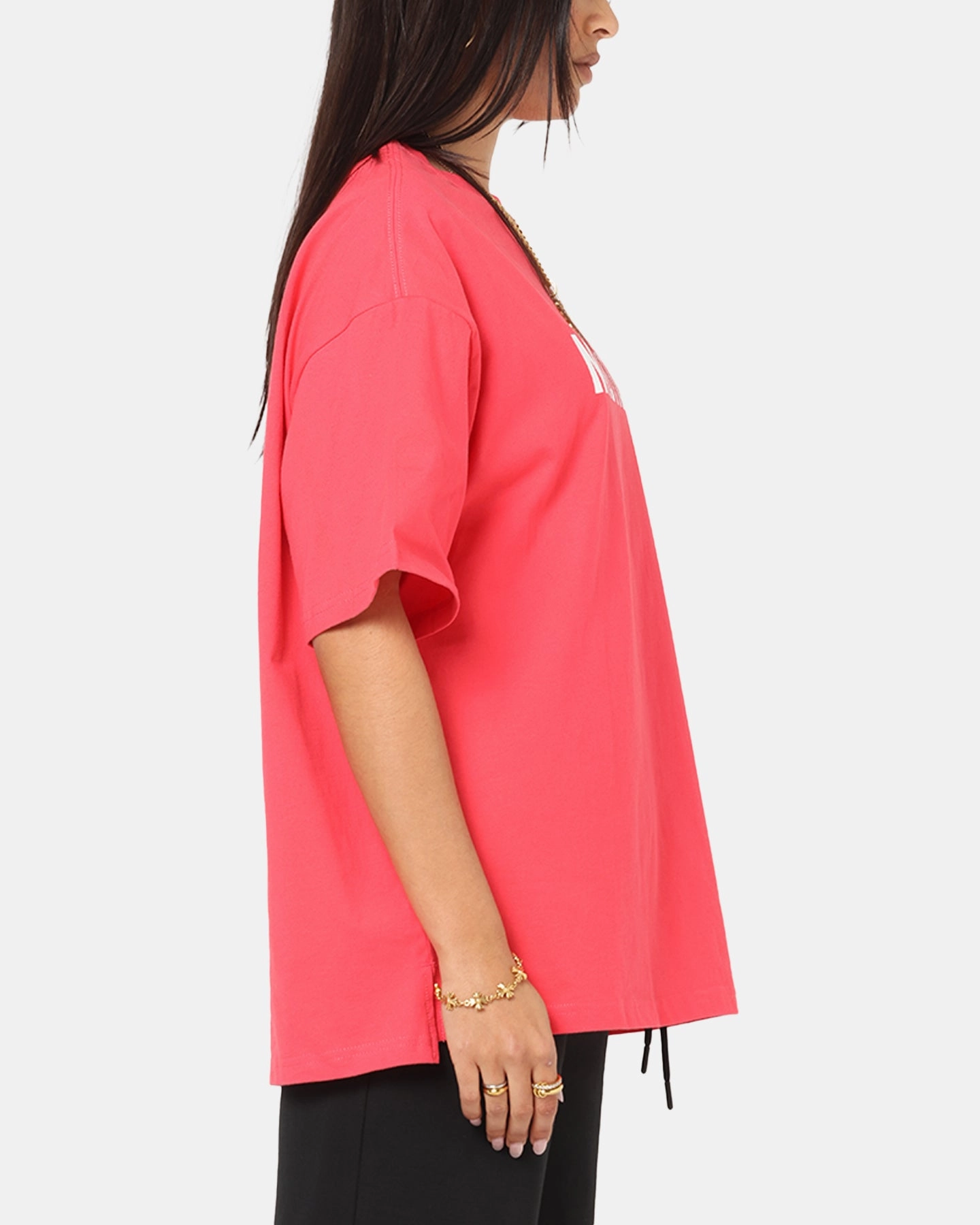 Nautica Basic Logo T-Shirt Pink Anti-static Trendy
