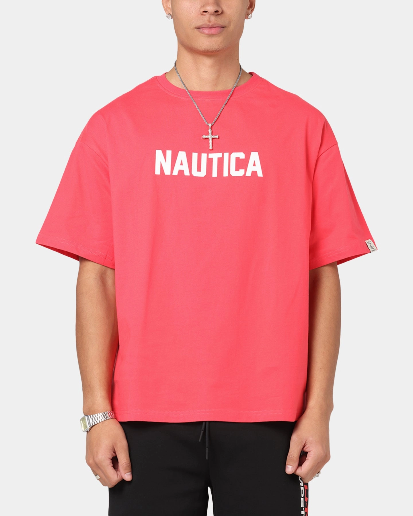 weekday wear BreathableMaterial Nautica Basic Logo T-Shirt Pink