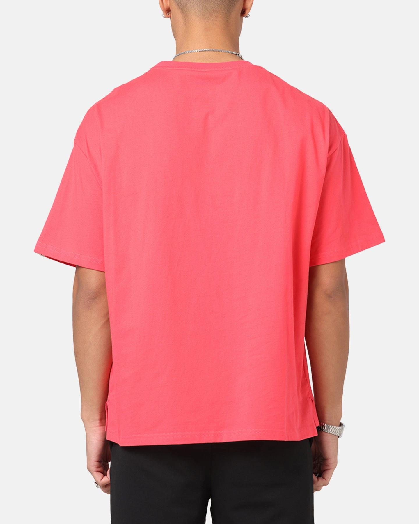 Wide Neck Opening Smart Layering Nautica Basic Logo T-Shirt Pink