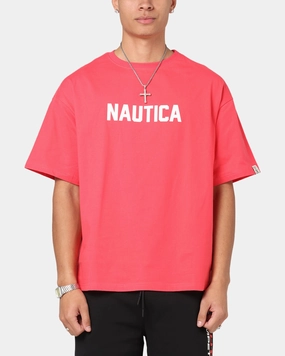weekday wear BreathableMaterial Nautica Basic Logo T-Shirt Pink