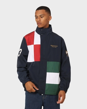 Nautica Crafted Full Zip Jacket 429 Navy Reveal Double layer fabric