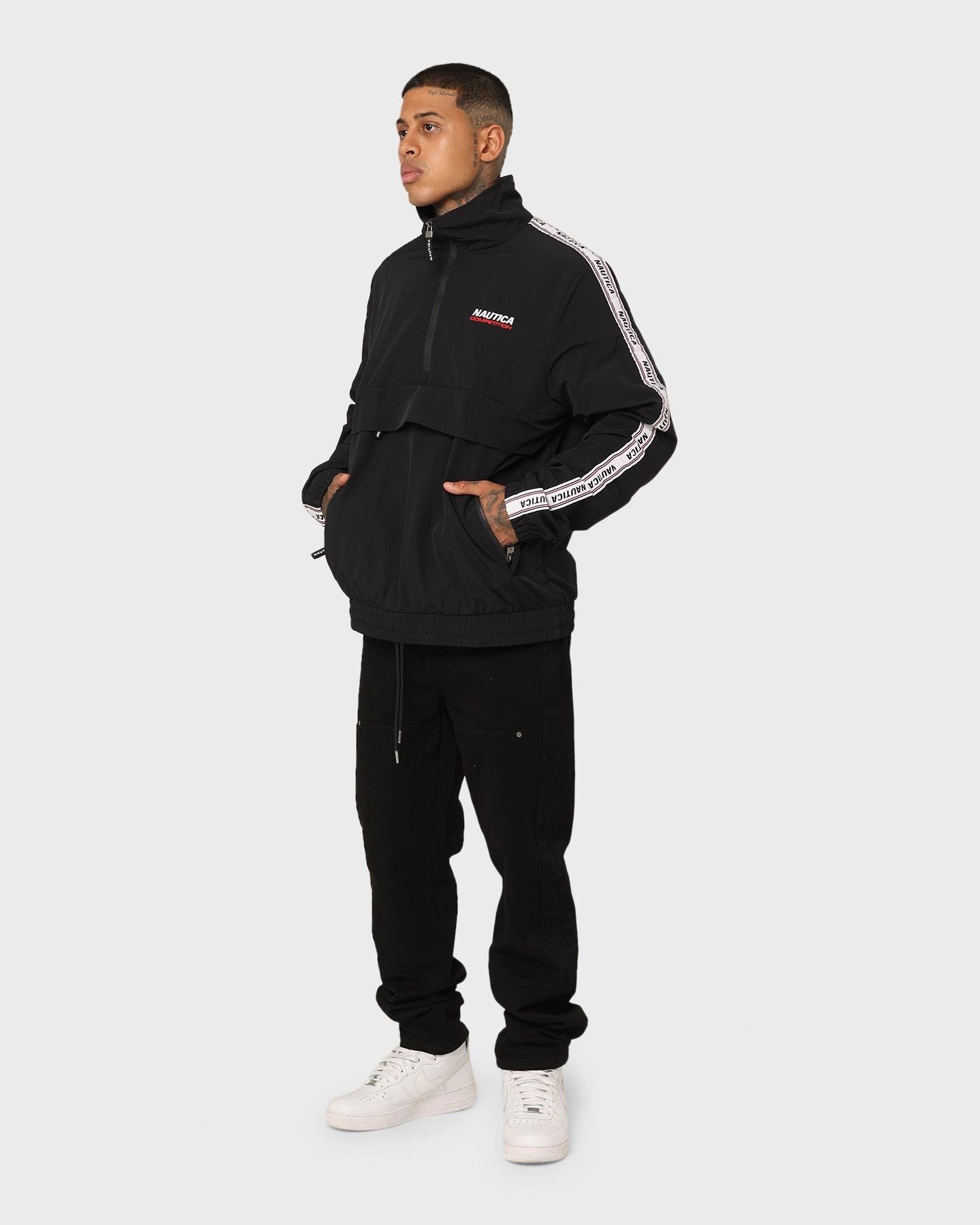 Nautica Larkin Track Top Jacket Black business people skier