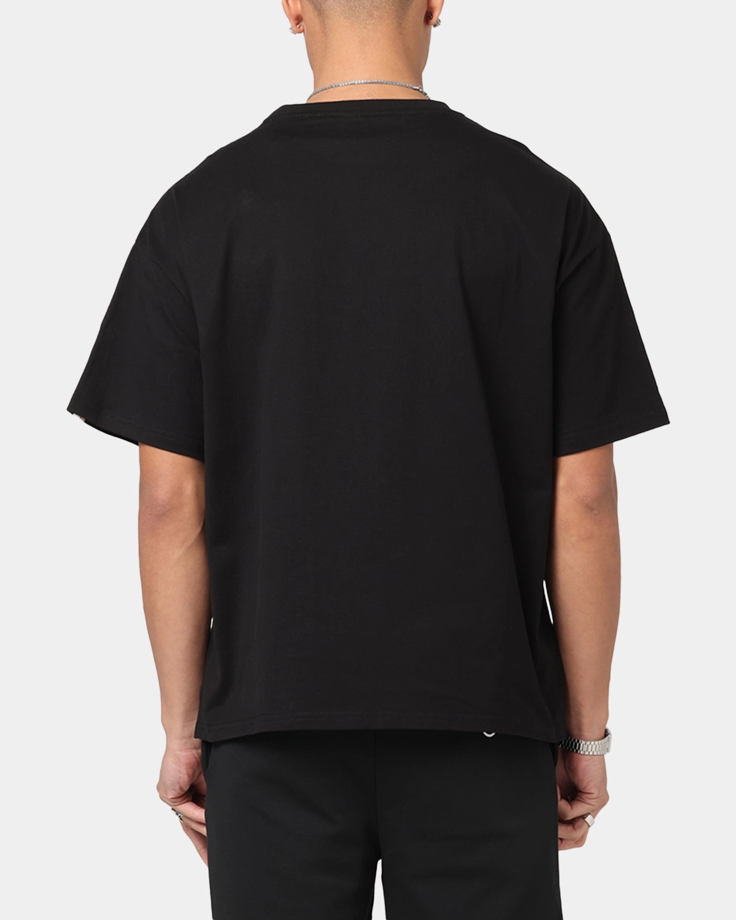 Nautica Letter Logo T-Shirt Black All-Season Comfort Wear EnhancedDurabilityFinish