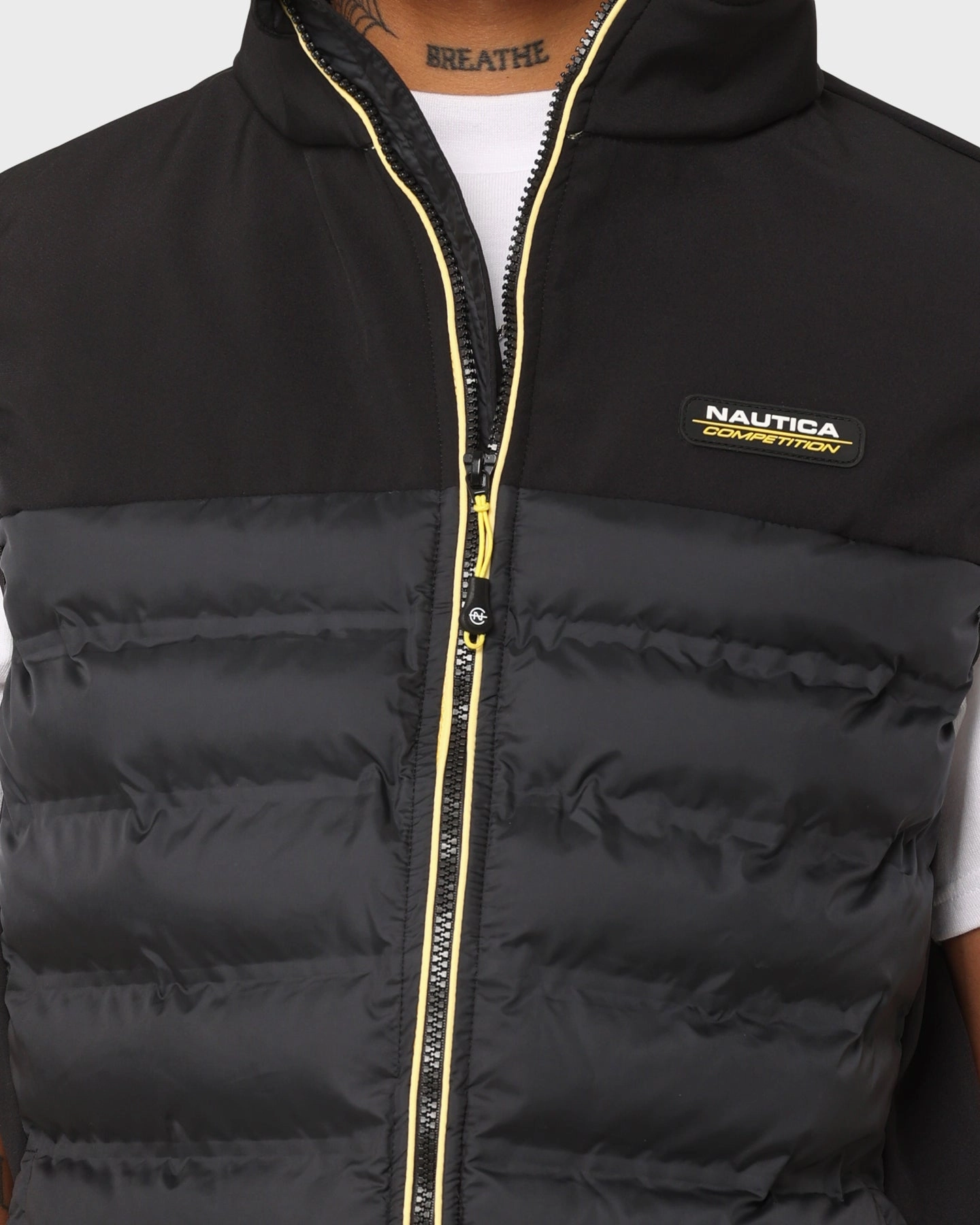 Reflective Safety Details Nautica Milen Gilet Jacket Black