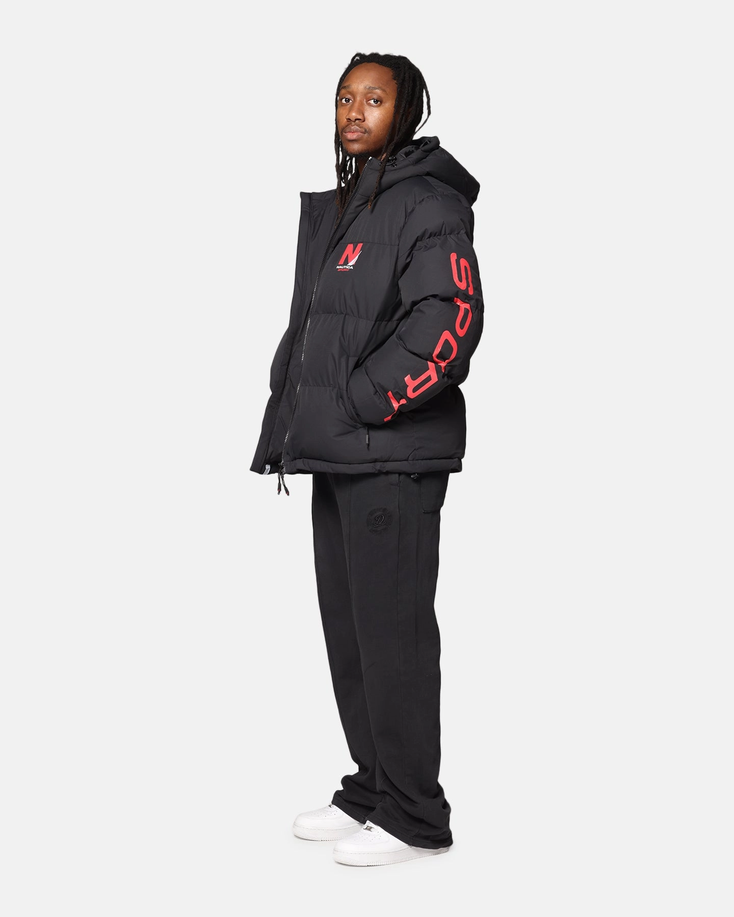 Nautica Sedona Padded Jacket Black Hydrostatic Rating Tested HeatRegulating