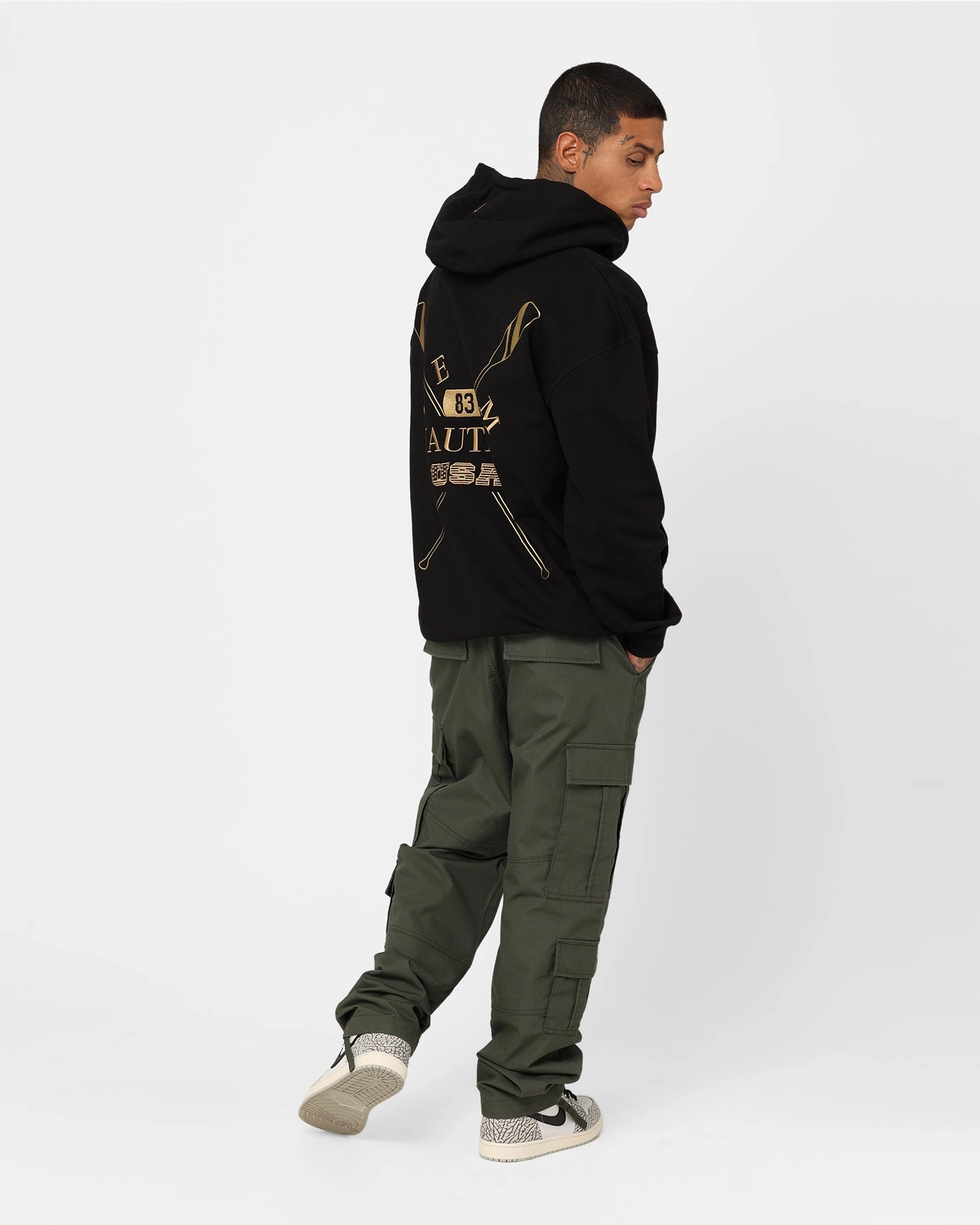 Nautica Terrex 2 Heavyweight Hoodie Anthracite Soft Touch Interior