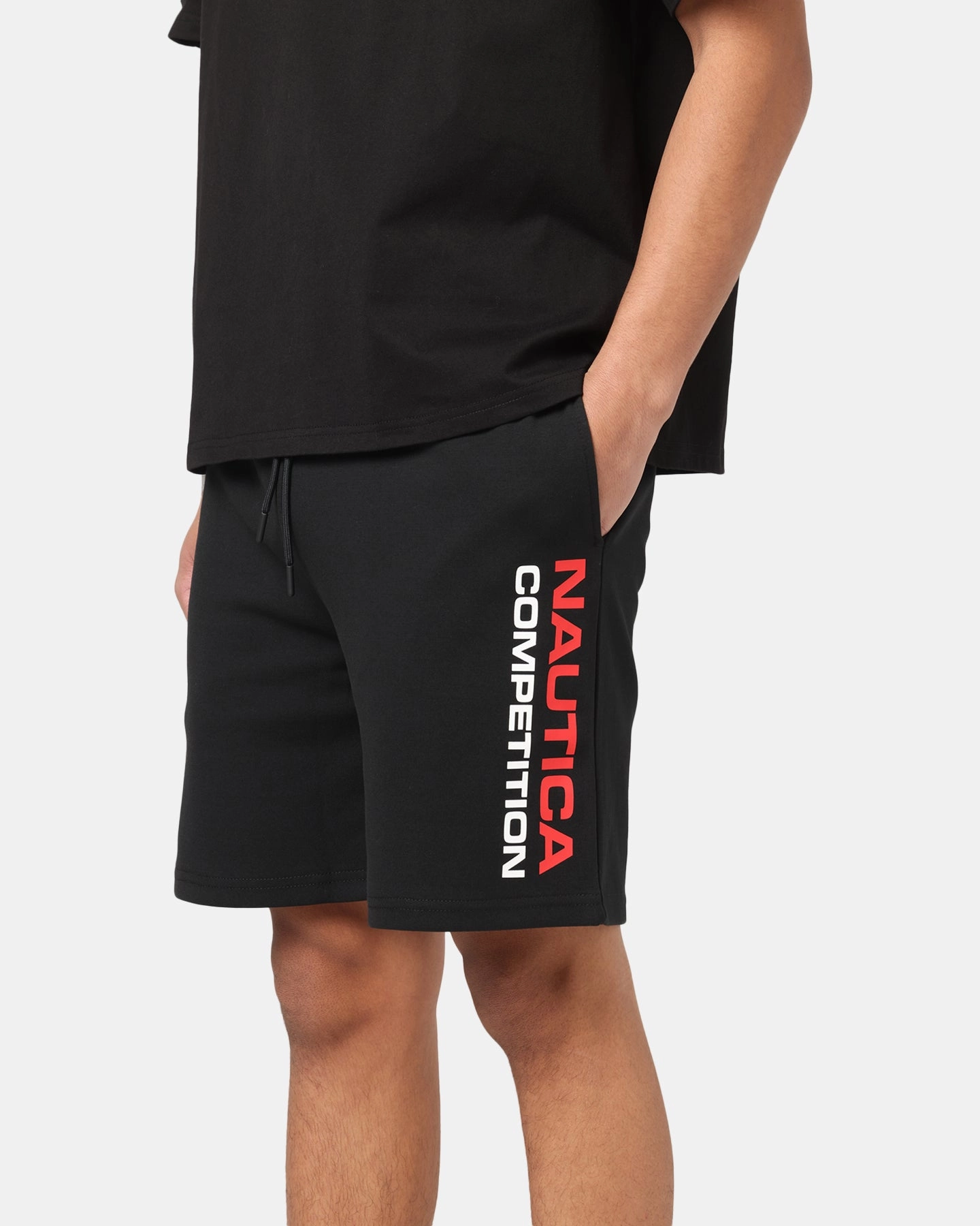 Nautica Waterford Fleece Shorts Black Perfect Comfort Gym Wear