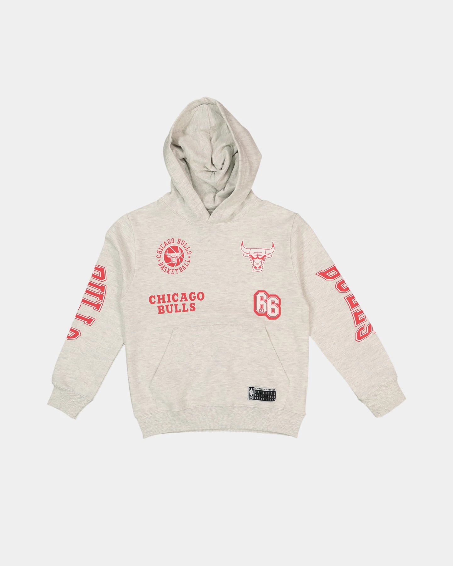 Forgiveness NBA Kids' Chicago Bulls Union Fleece Hoodie Silver Marle