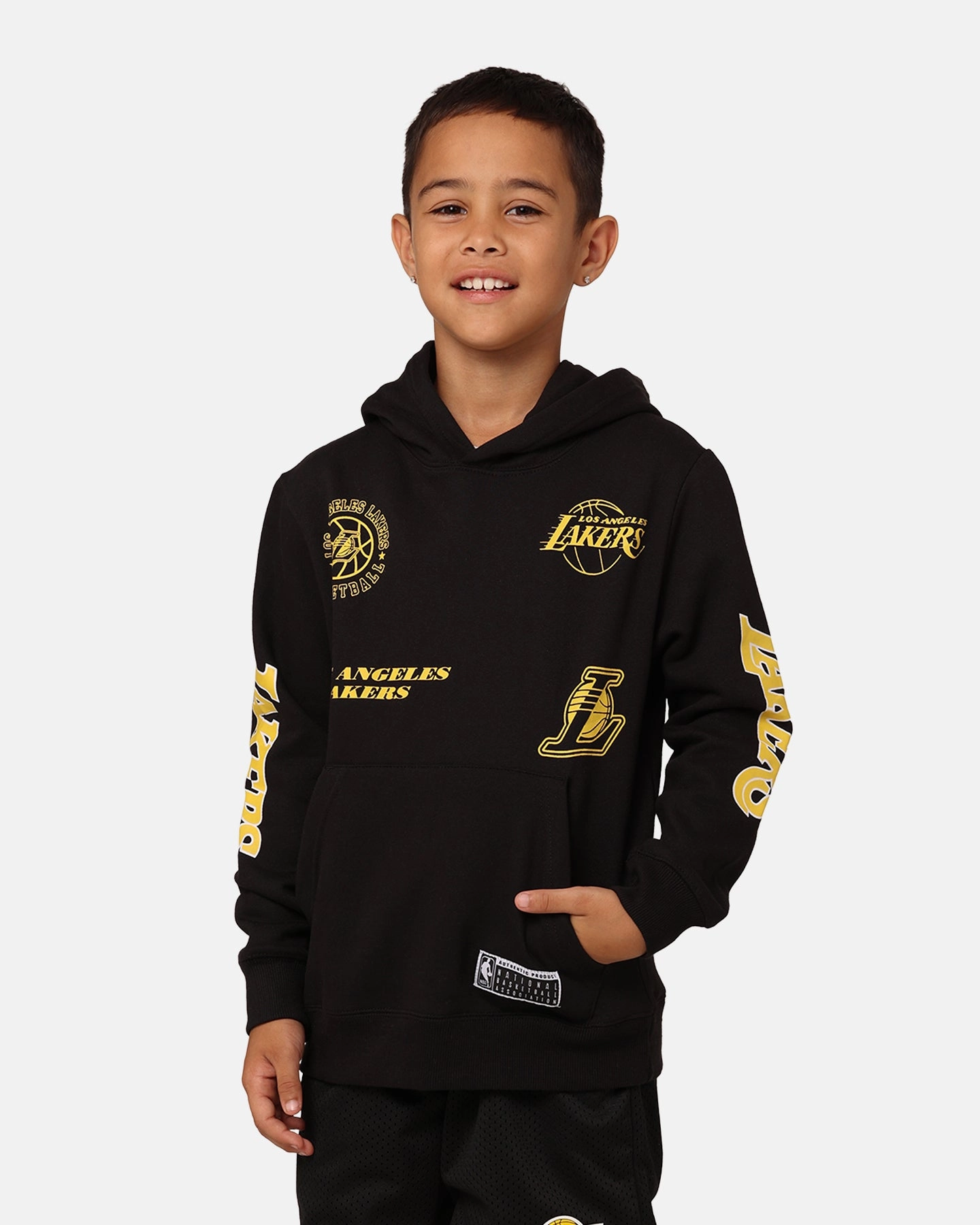 Defend Range NBA Kids' Los Angeles Lakers Union Fleece Hoodie Black