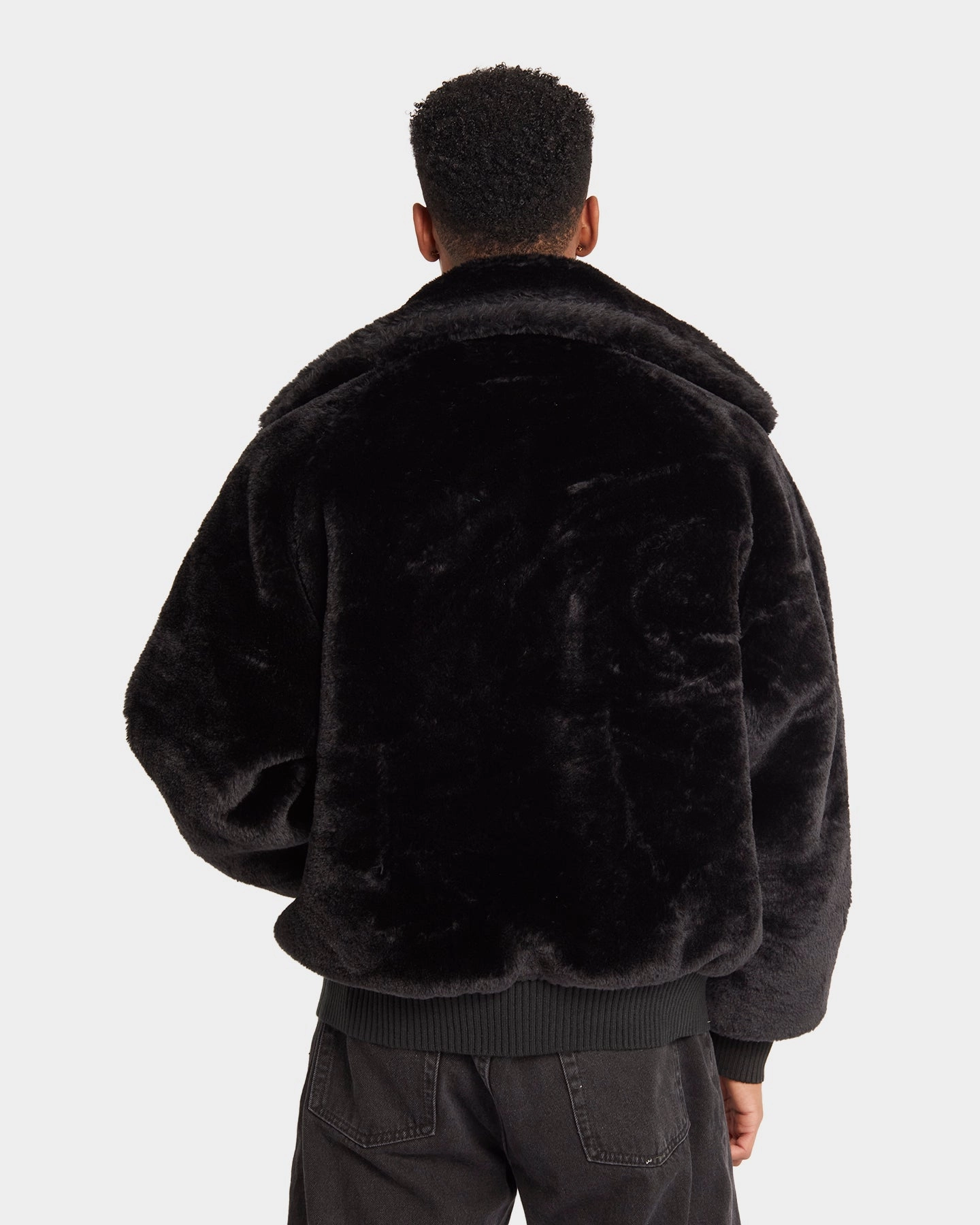 High-Performance Wear XXIII Baller Fur Jacket Black