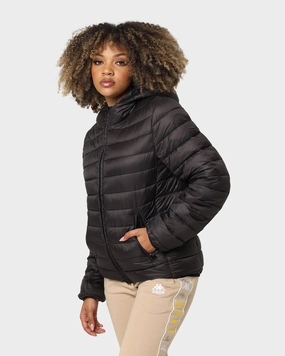 Kappa Logo Astro Puffer Jacket Black Bright Tones visibility