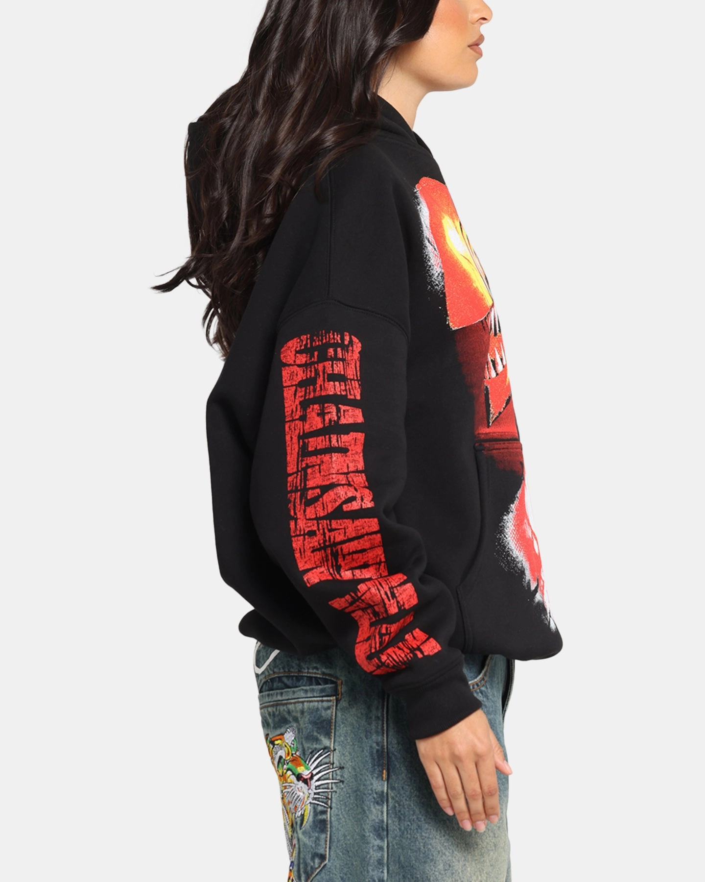 Safari Goat Crew X Chainsaw Man Premium Hoodie Black