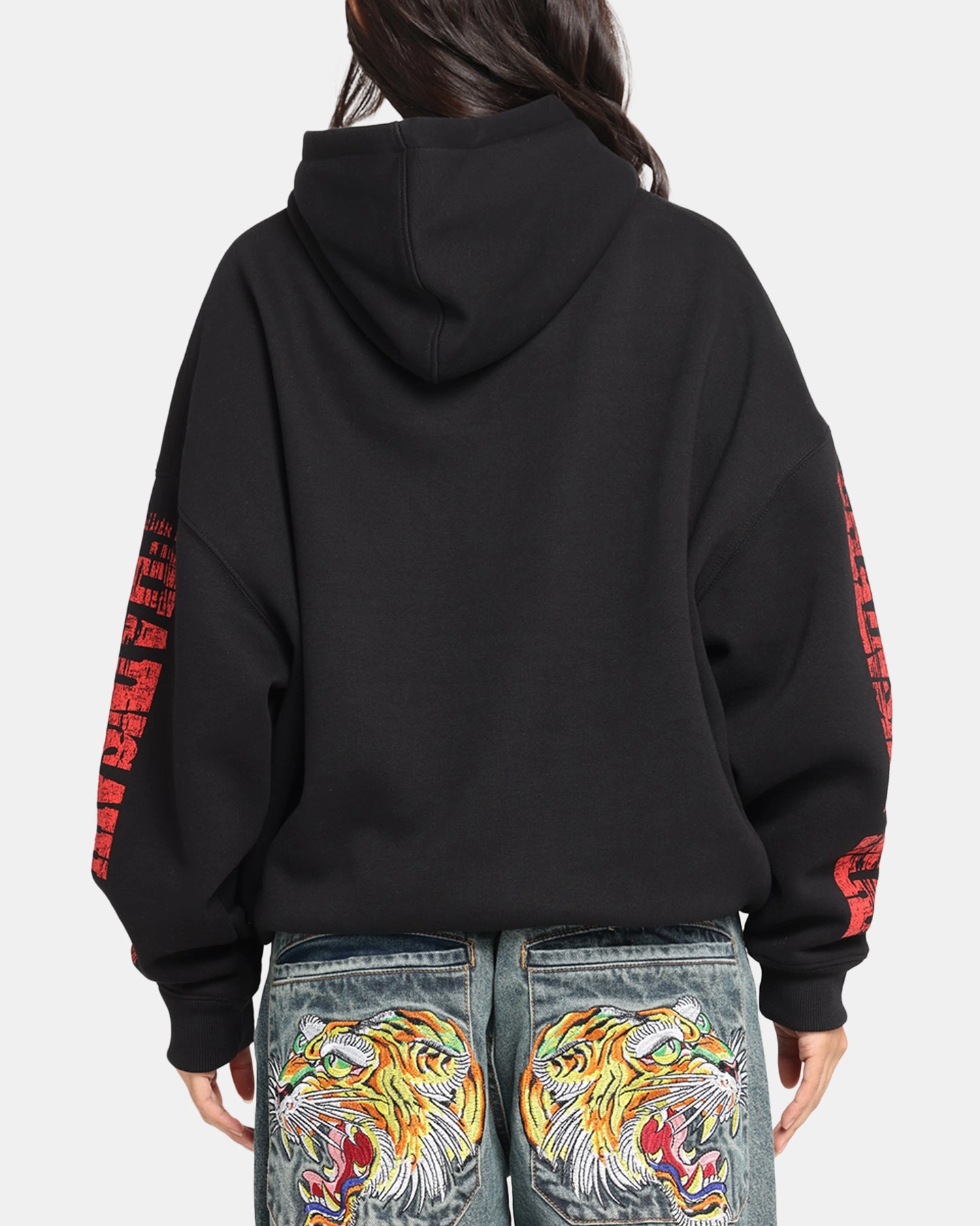Goat Crew X Chainsaw Man Premium Hoodie Black High-Tech Fabric