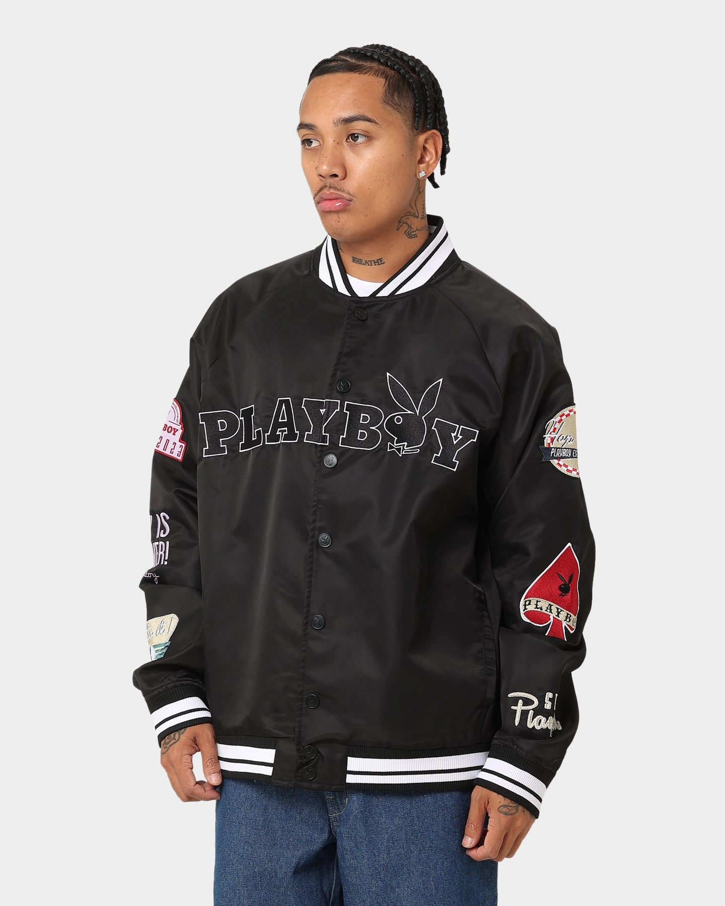 Panama Button Playboy 70th Playboy Jacket Black