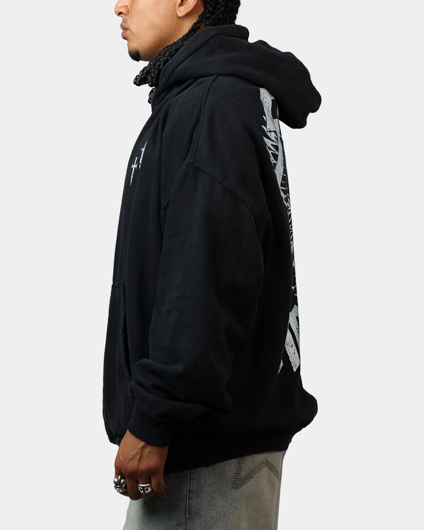 Recommend Saint Morta Ride Or Die Boxy Hoodie Black