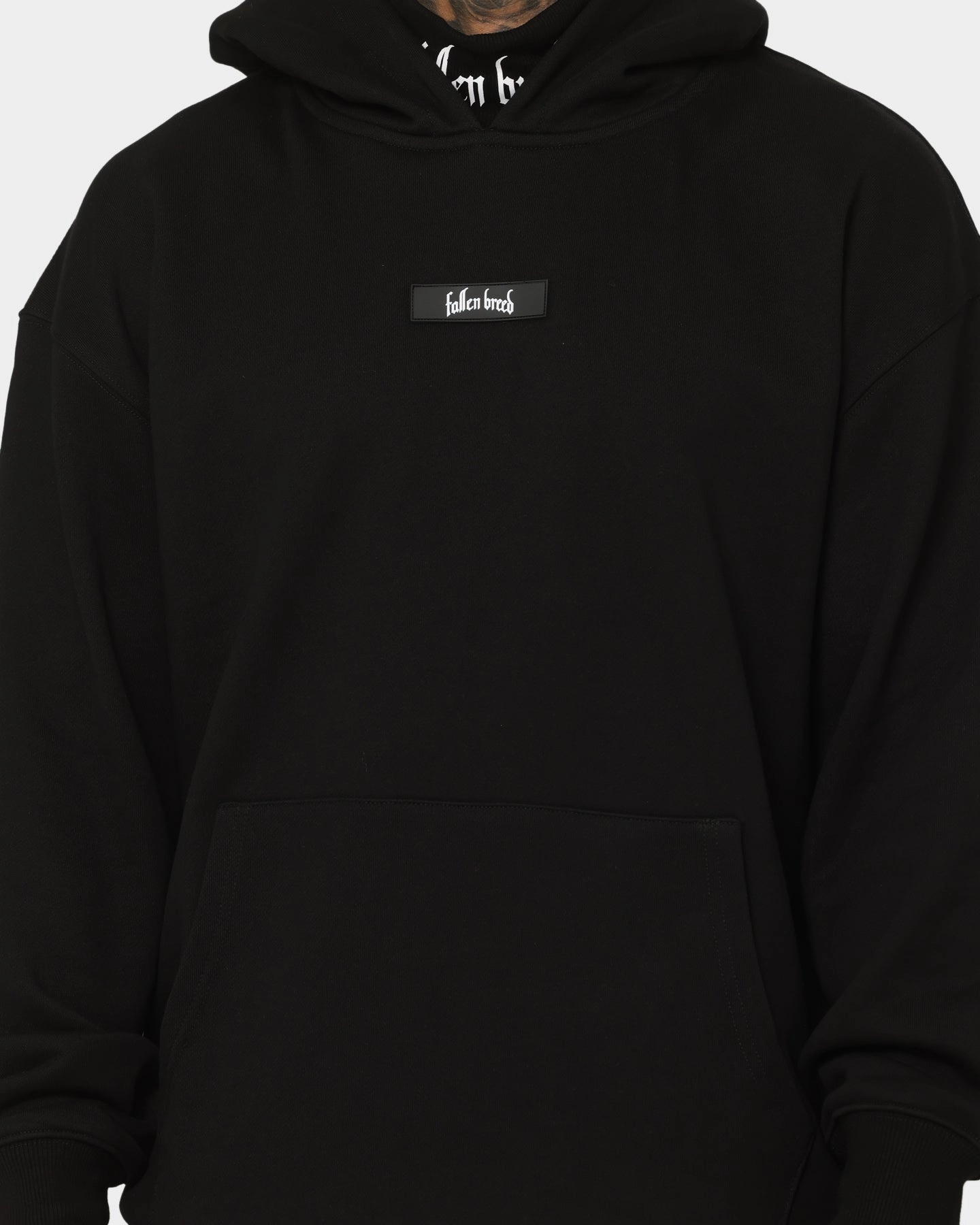 Fallen Breed Signature Logo Hoodie Black suitable for offline stores Decal