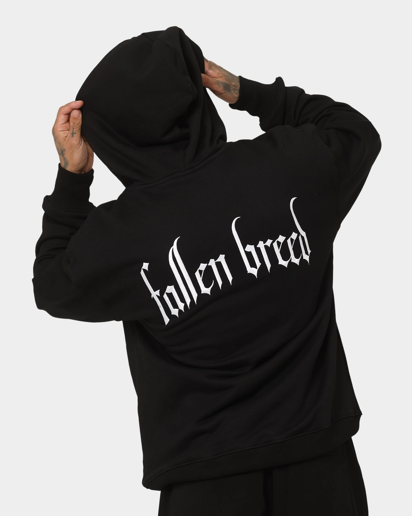 Stain Resistant Weatherproof Shell Fallen Breed Signature Logo Hoodie Black
