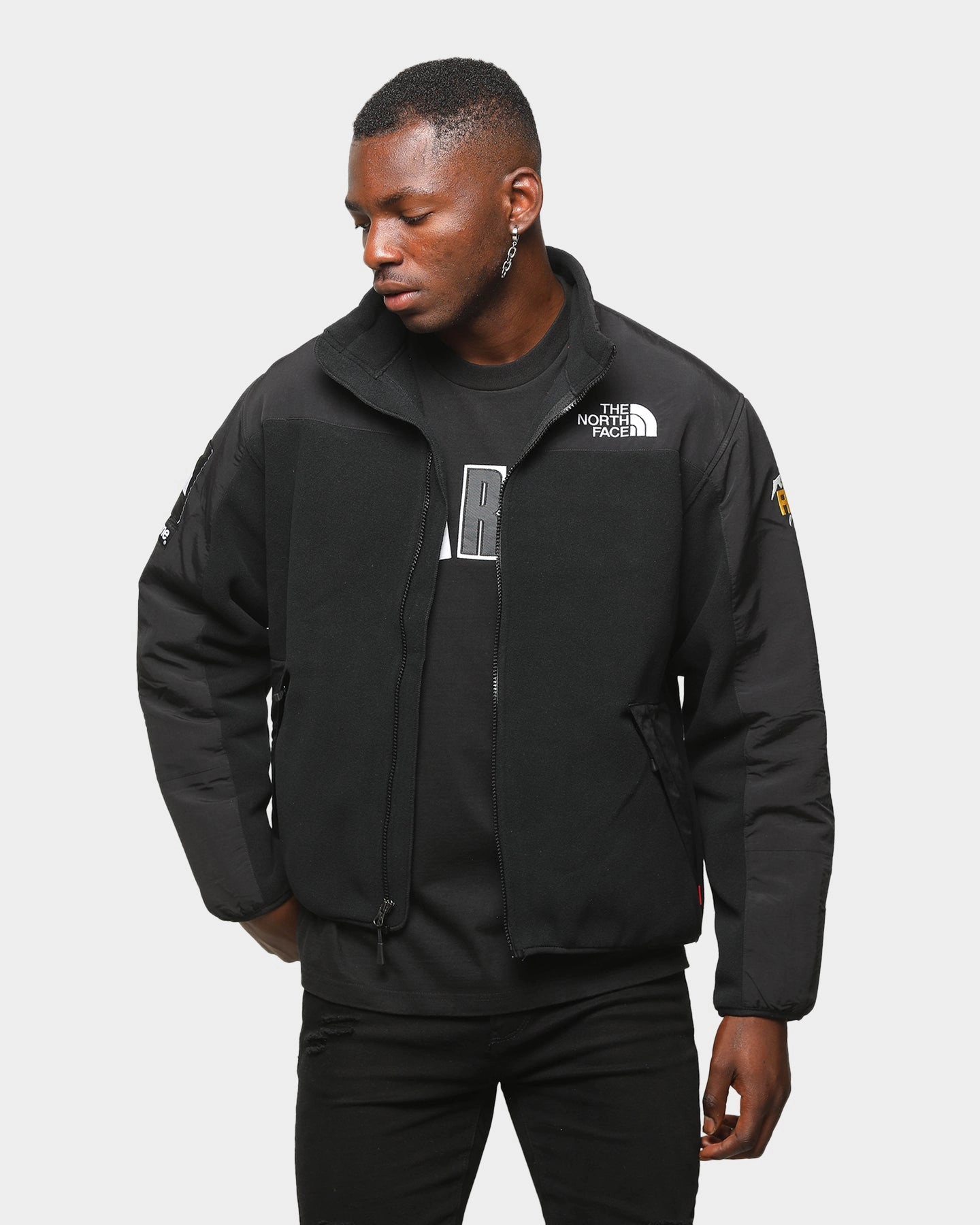 Supreme The North Face RTG Fleece Jacket Black Softshell Outer Layer