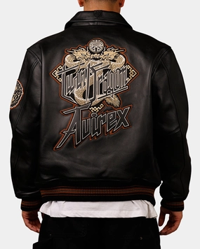 brand - new Eyeliner Avirex Twin Dragon Jacket Black
