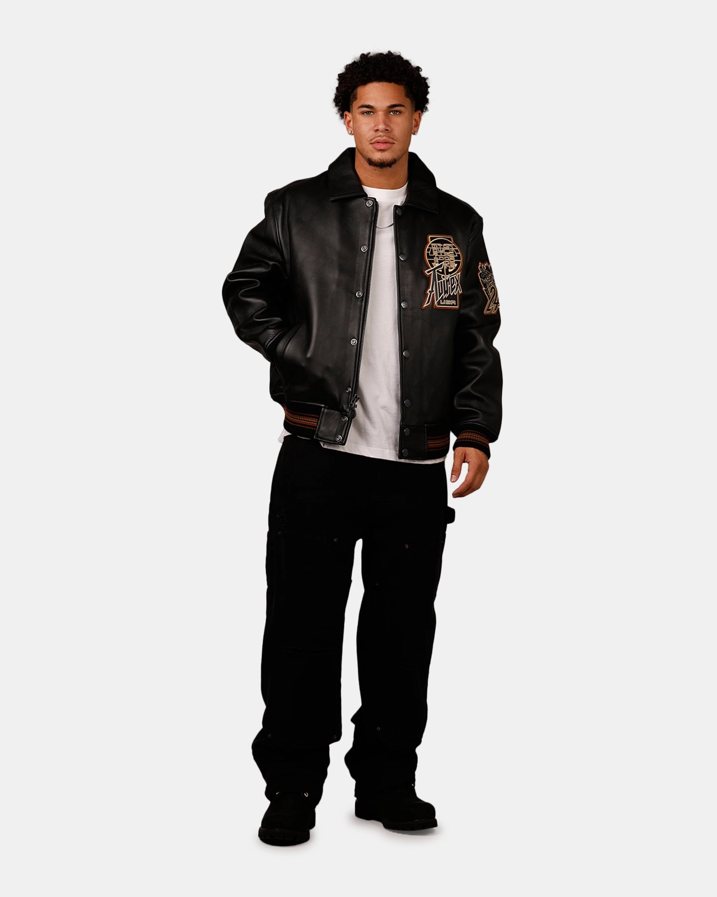 Avirex Twin Dragon Jacket Black Efficient Protection