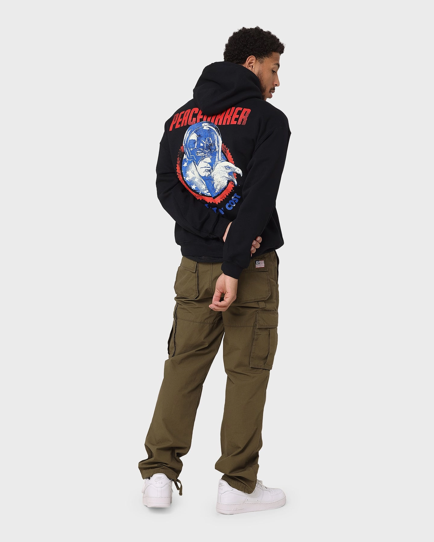 Goat Crew X Peacemaker Peace At Any Cost Hoodie Black Outerwear