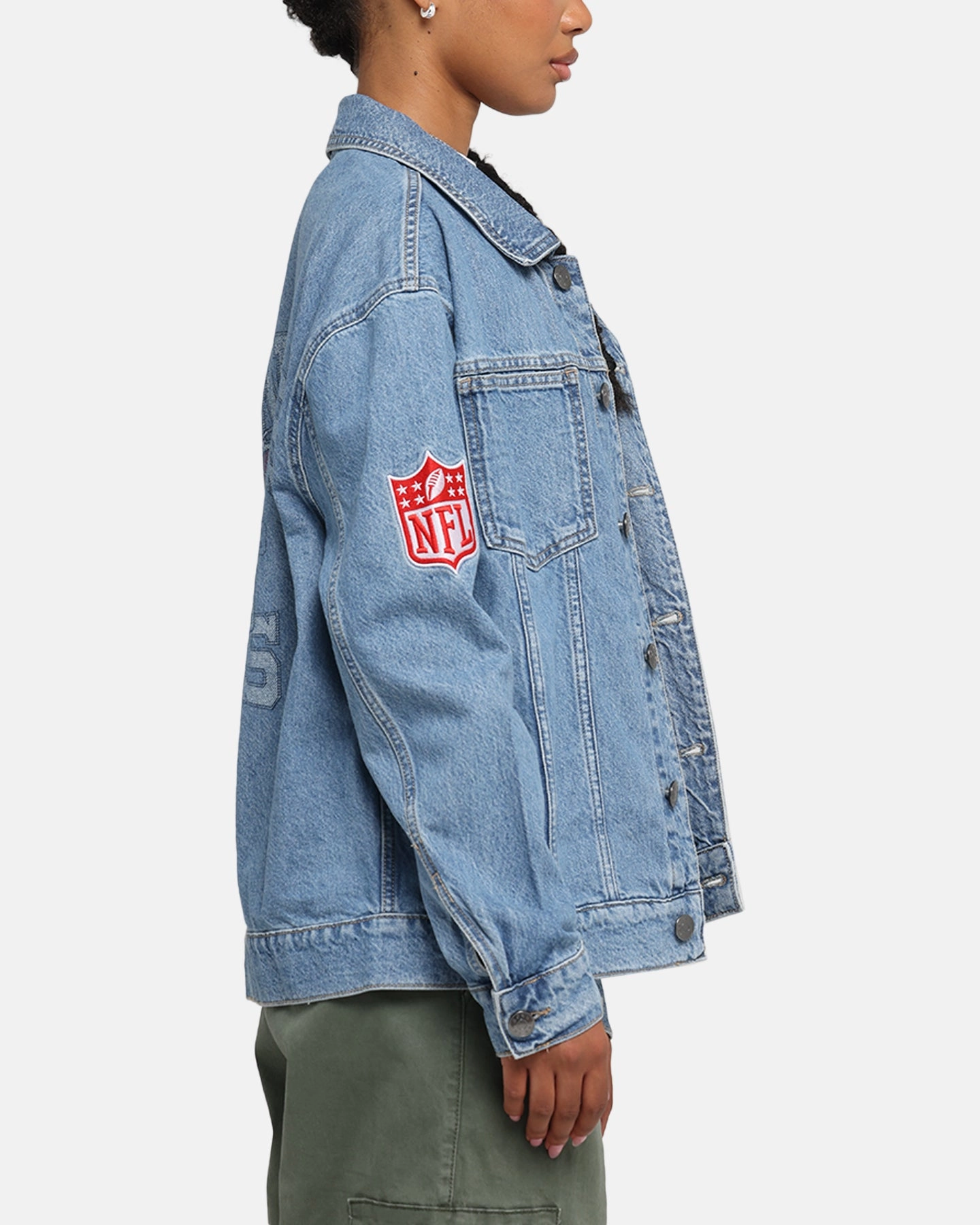 Circumstance Functional Outerwear New Era Kansas City Chiefs NFL Denim Jacket Dark Blue