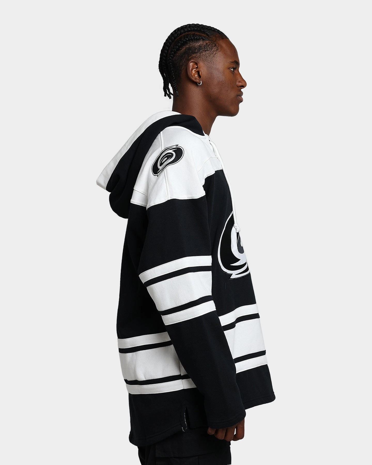 47 Brand Carolina Hurricanes Superior Lacer Hoodie Jet Black Comfy Layer