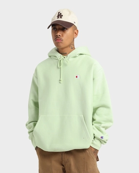 Easy Care Champion Reverse Weave Small C Hoodie Mint To Green