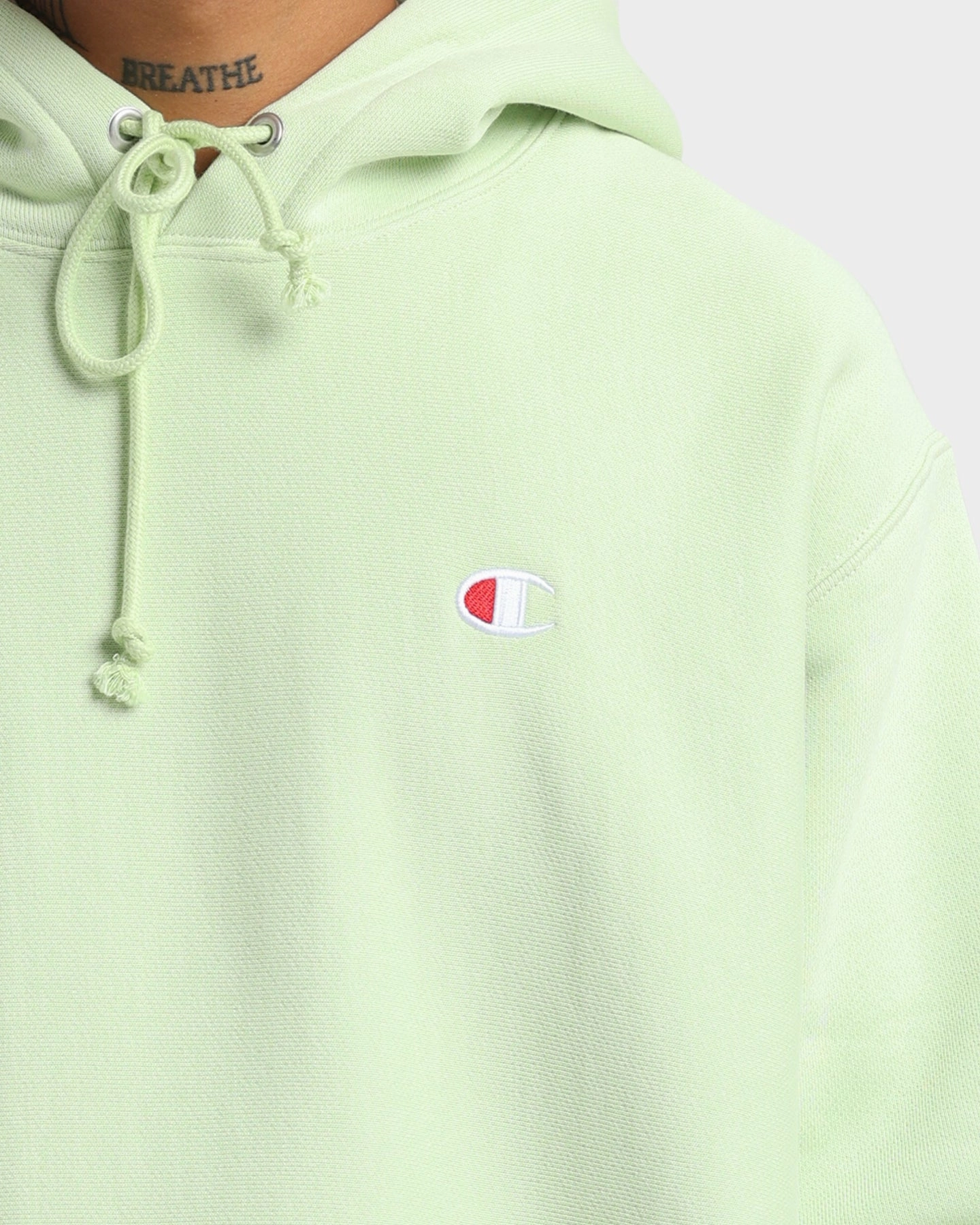 Stole Champion Reverse Weave Small C Hoodie Mint To Green