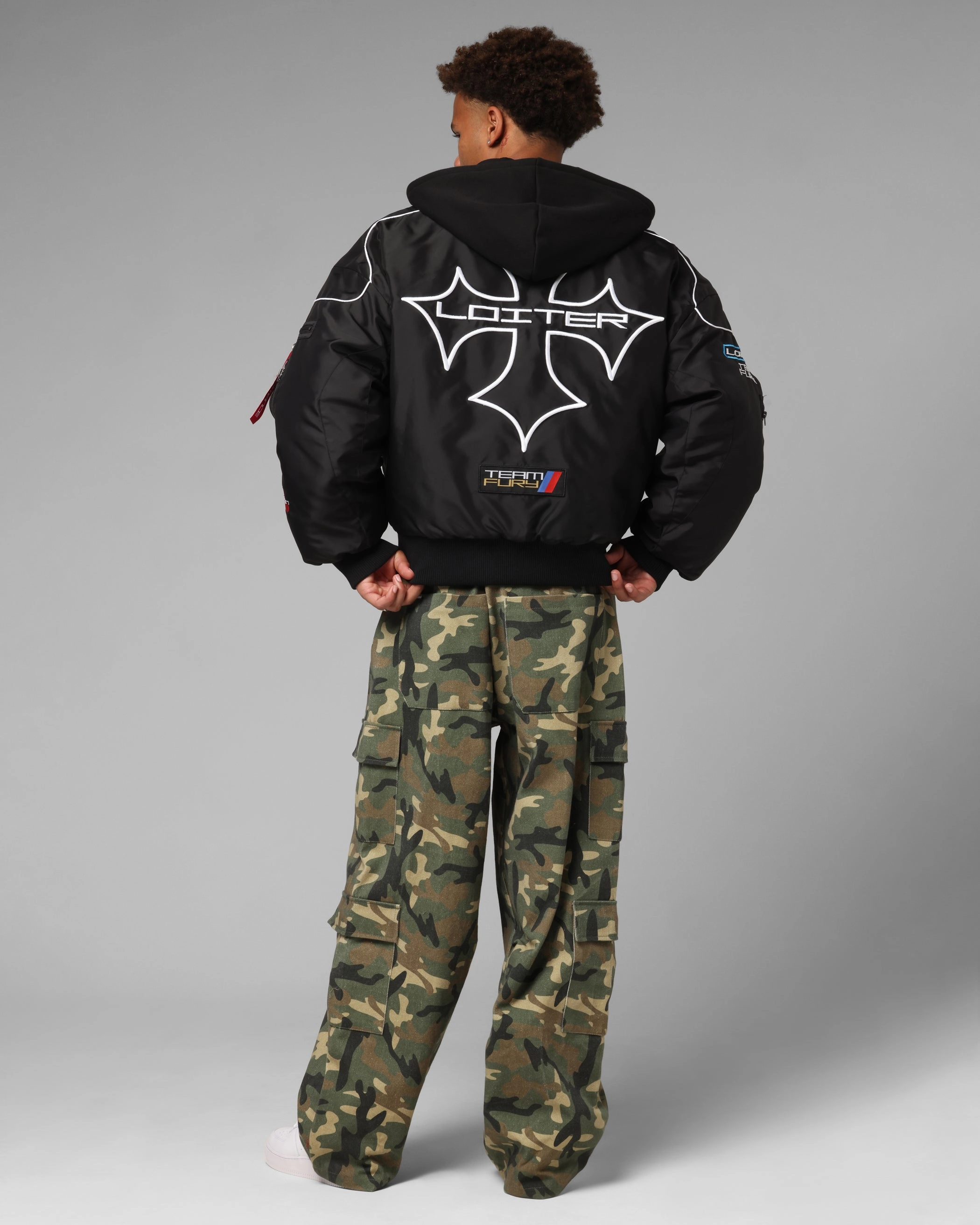 Vintage Style Loiter Performance F-16 Jacket Black