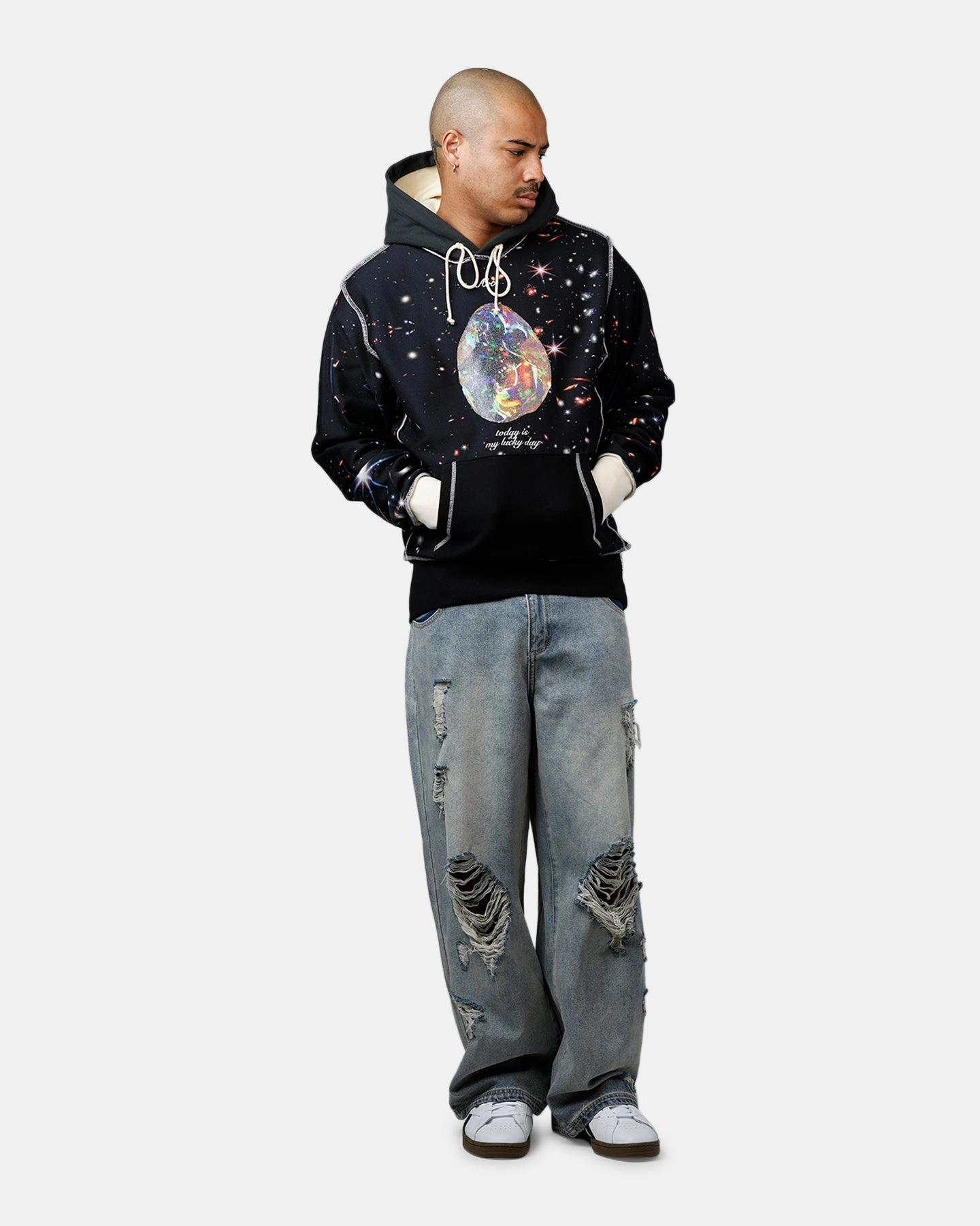 LaserCut Ventilation Zones ABC Birthstone Hoodie Black