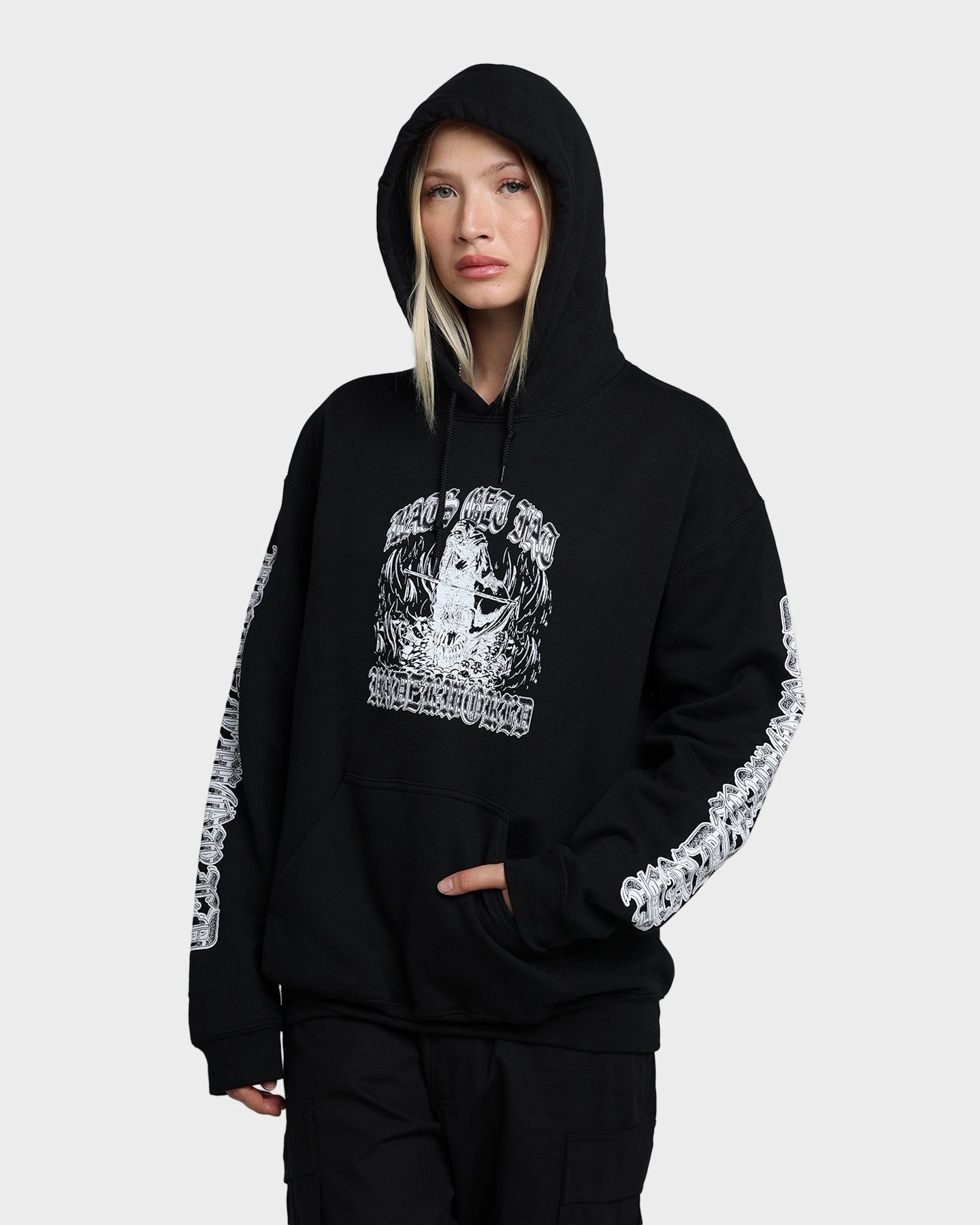 Flexible Design Rats Get Fat Underworld Hoodie Black