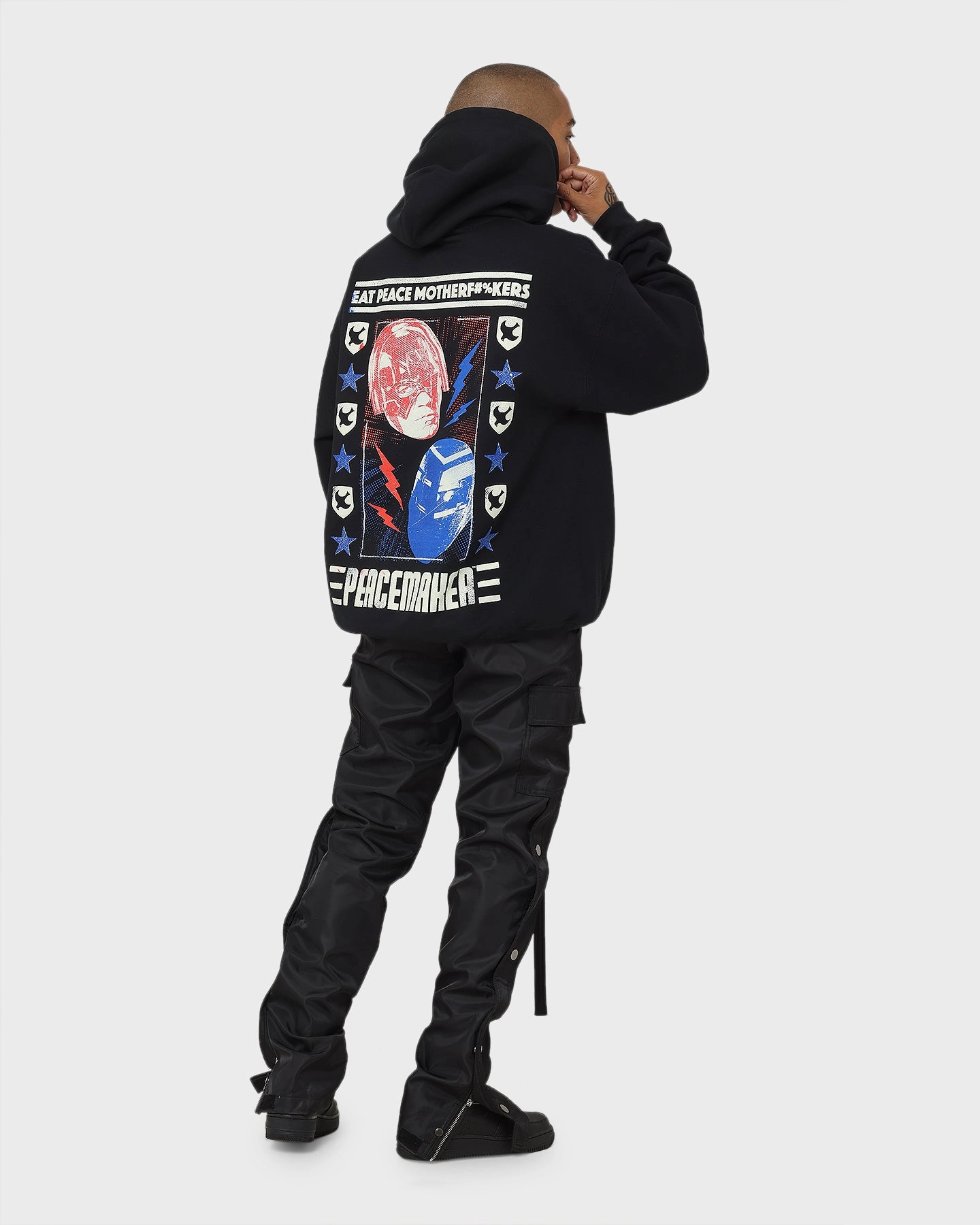 fishermen Goat Crew X Peacemaker Eat Peace MF Hoodie Black
