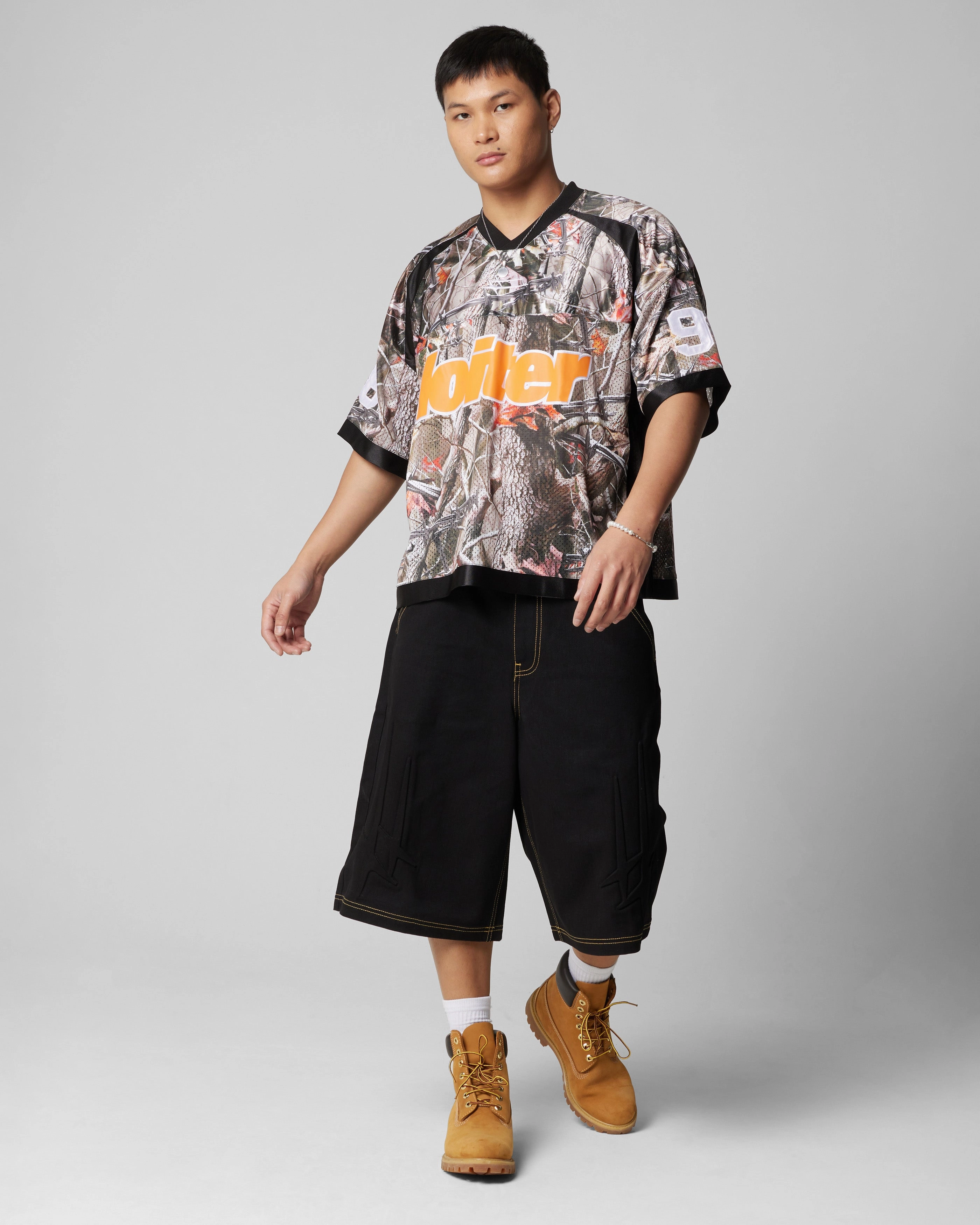 Loiter Training Jersey Camo Tear Resistant Fabric Weave Zero Waste Manufacturing Process