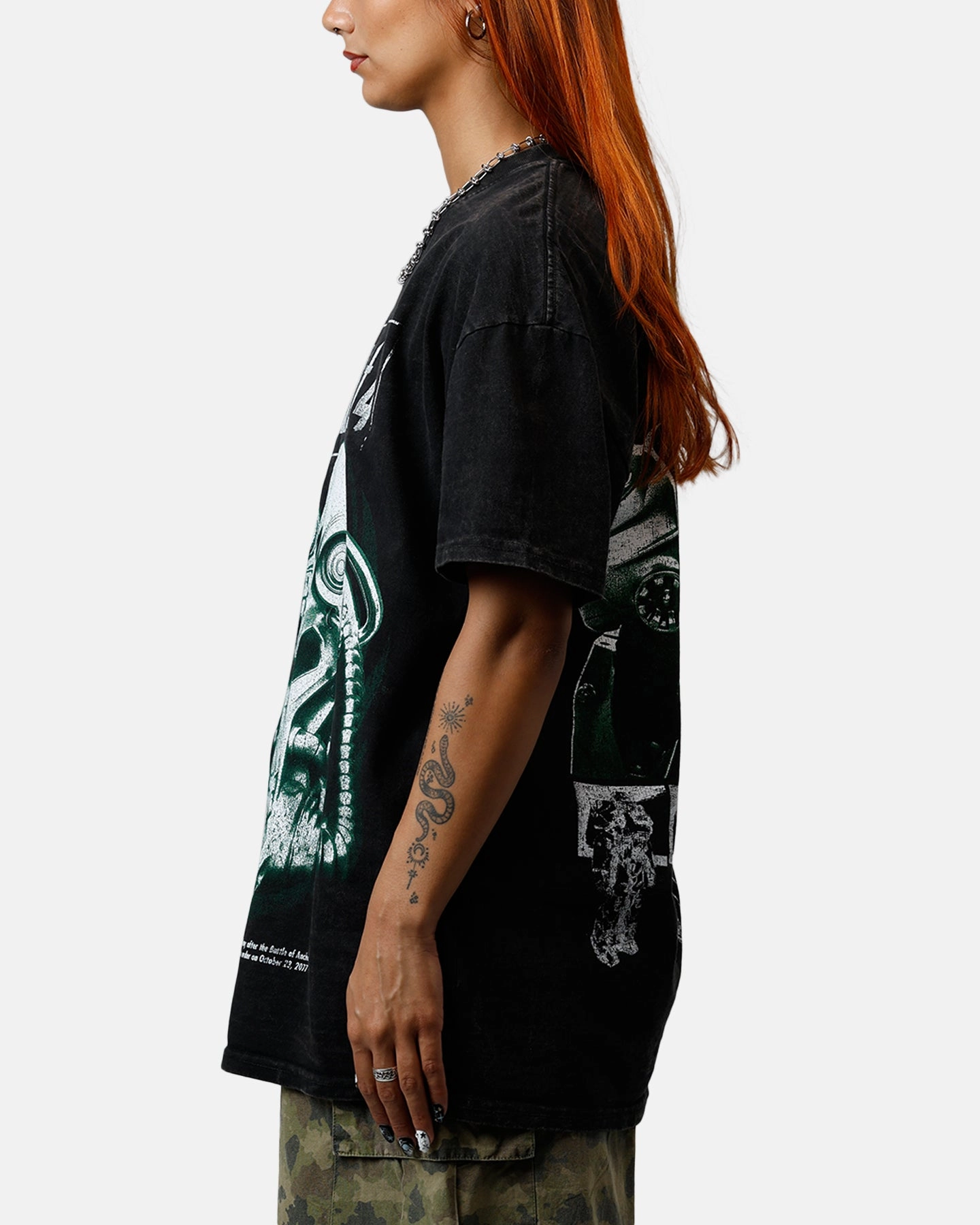 73 Studio X Fallout '15 Fallout 4 Vintage T-Shirt Off Black Stylish