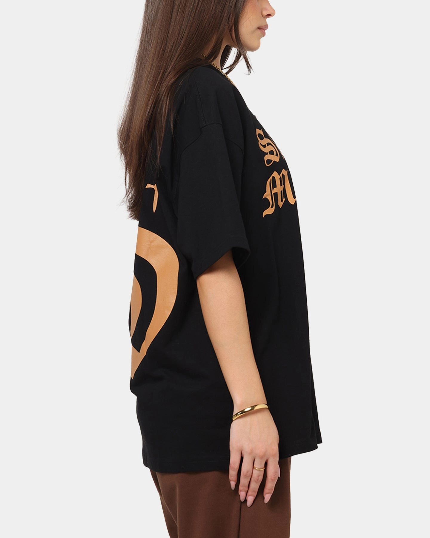 Summer Casual Saint Morta Sacred Script T-Shirt Black