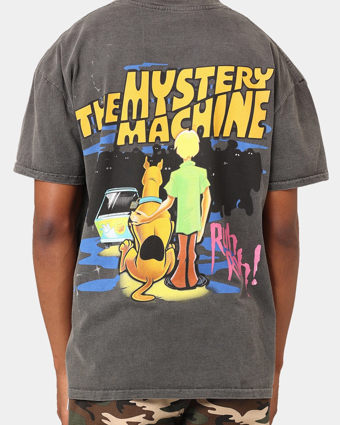 Easy Wear Option Chic Vibe Goat Crew X Scooby-Doo Ruh Roh Heavyweight Vintage T-Shirt Black Wash