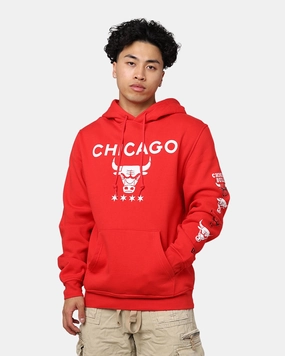 Mousse Winter Coat New Era Chicago Bulls NBA 2023 Hoodie Red