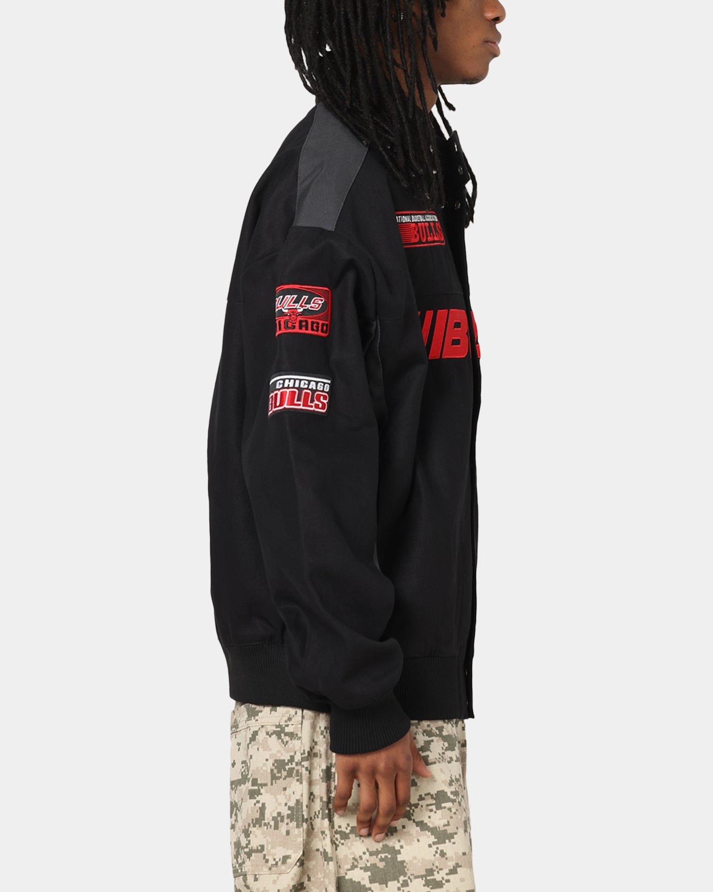 Weight Distribution System New Era Chicago Bulls NBA Motorsport Jacket Black