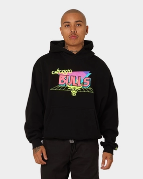 festival Win New Era Chicago Bulls Retro Arcade Hoodie Black