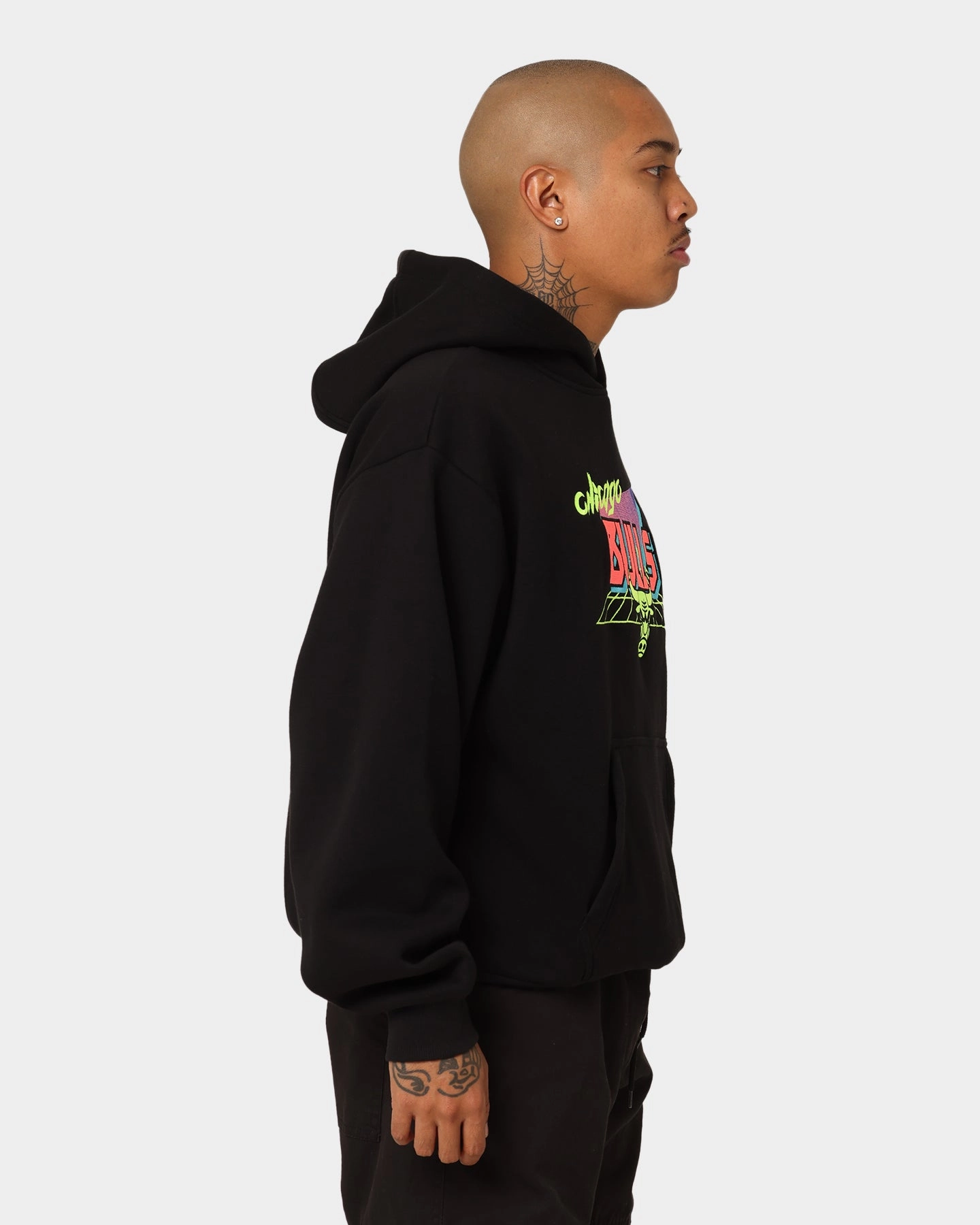 New Era Chicago Bulls Retro Arcade Hoodie Black Heat Regulating Technology
