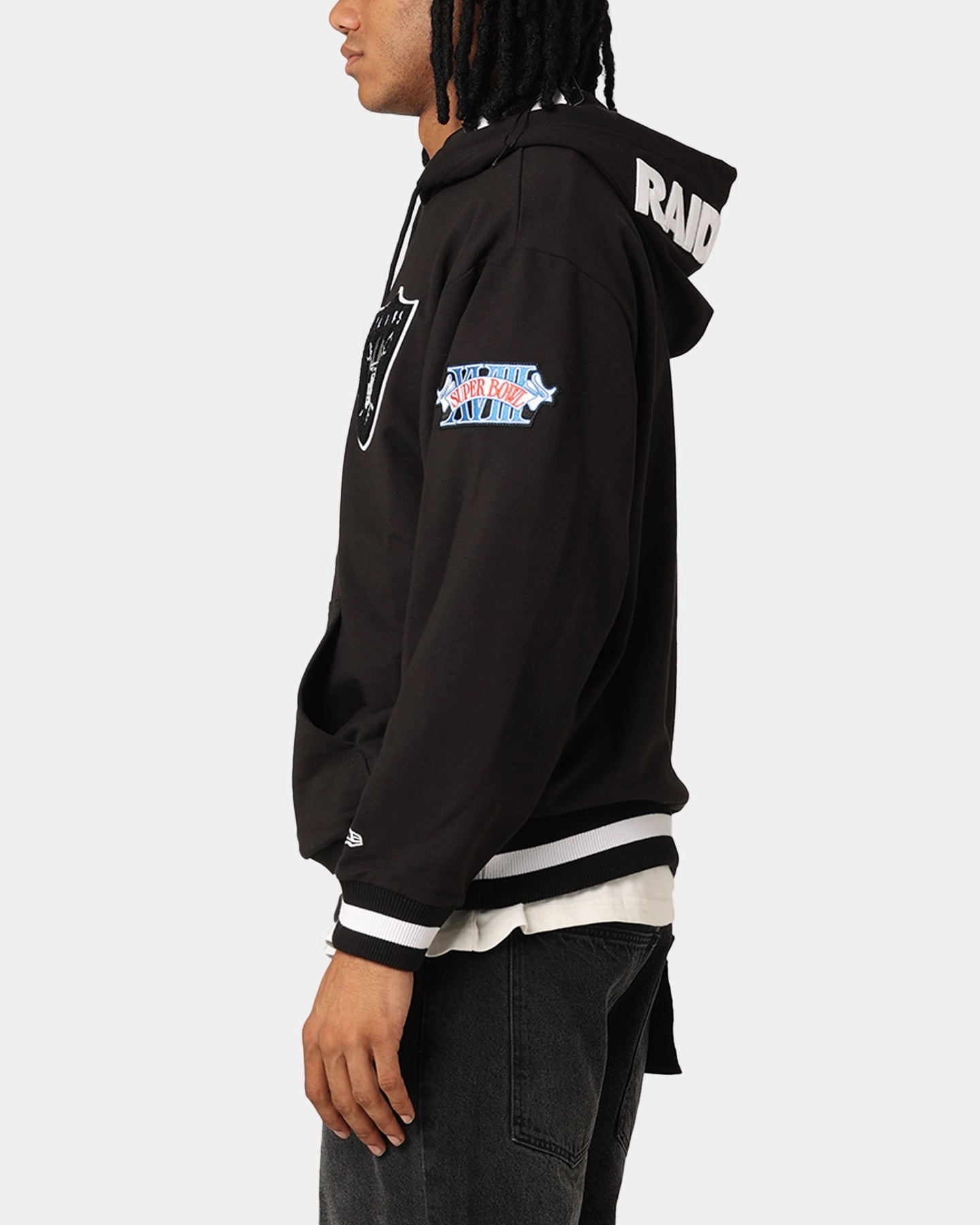 New Era Las Vegas Raiders Hoodie Black Double Layered Hood Functional Warmth